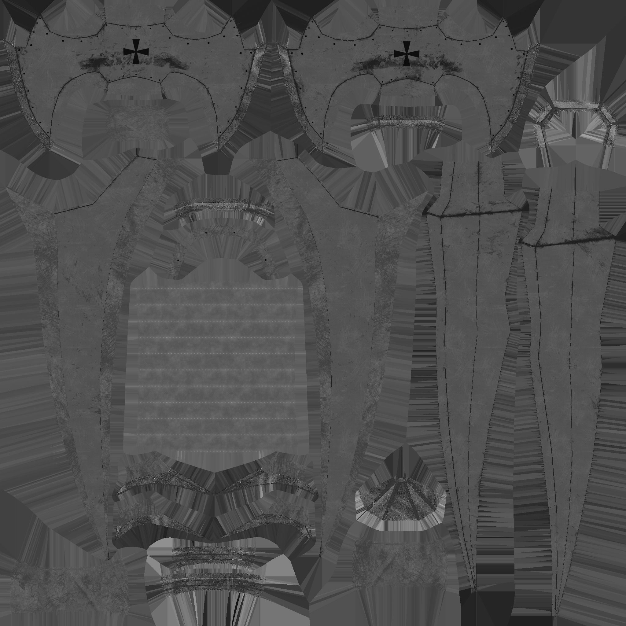 Medieval Dagger 01 Dark - Fantasy Character Weapon Low-poly 3D model_21