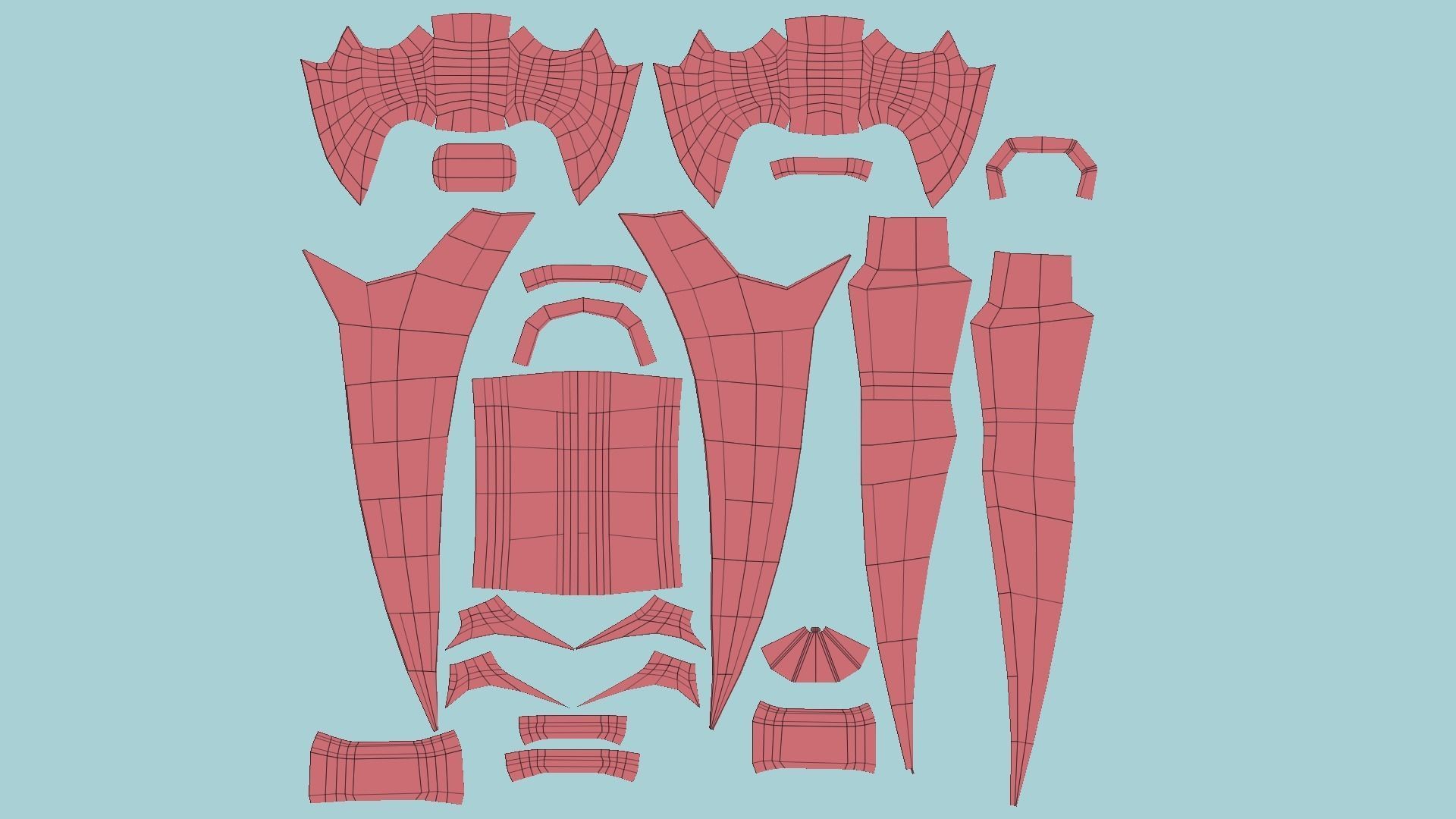 Medieval Dagger 02 Blood - Fantasy Character Weapon Low-poly 3D model_11