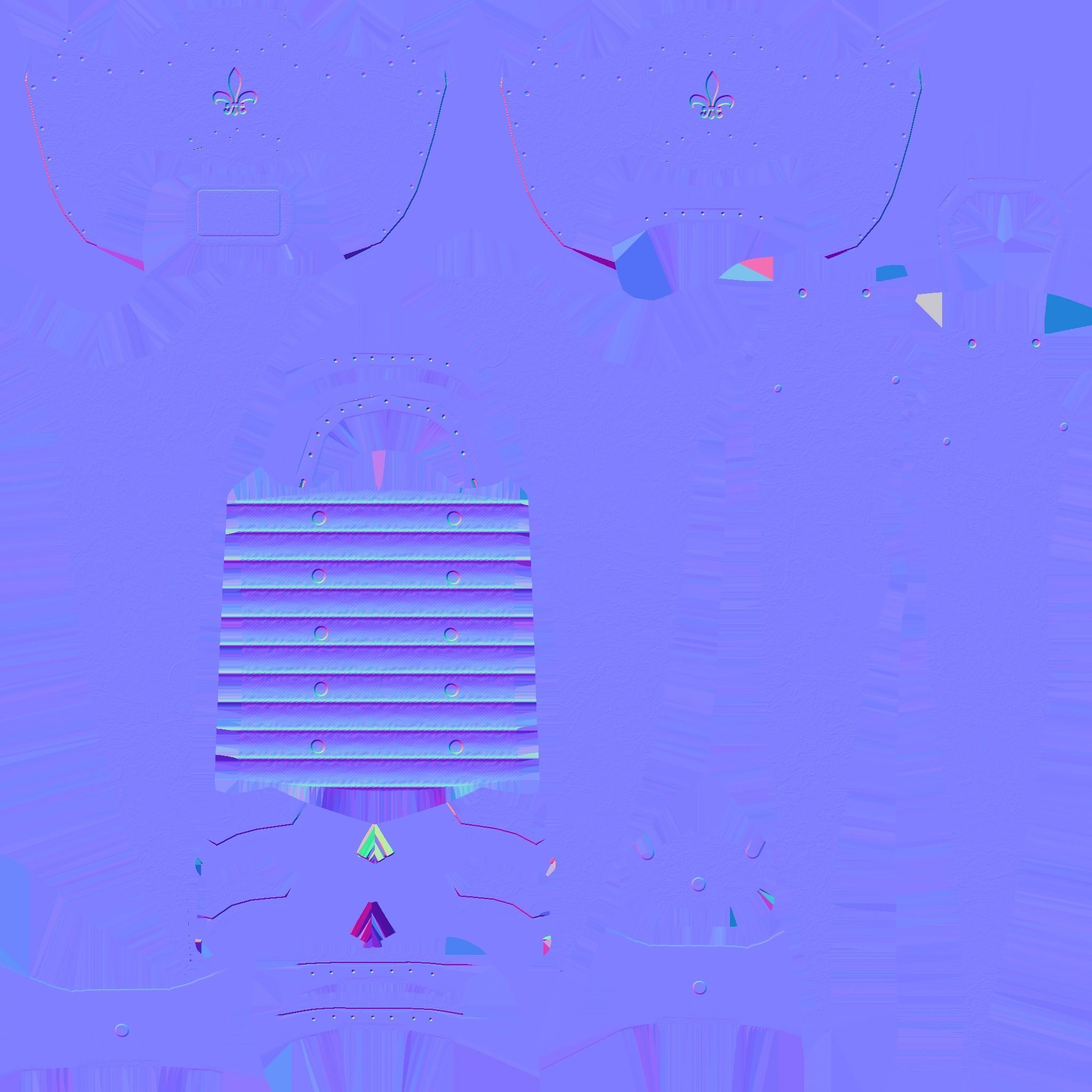 Medieval Dagger 03 Luxury- Fantasy Character Weapon Low-poly 3D model_17