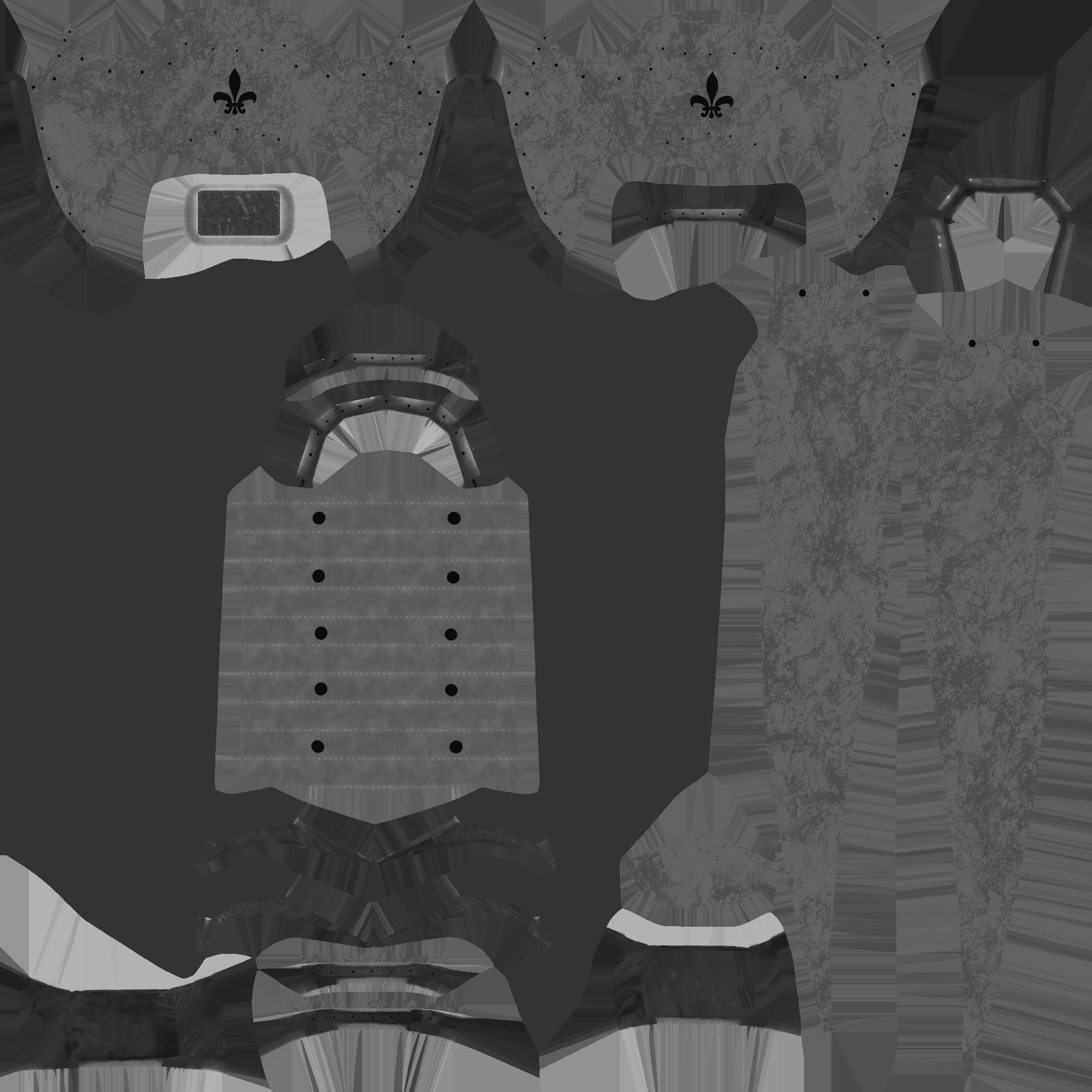 Medieval Dagger 03 Luxury- Fantasy Character Weapon Low-poly 3D model_19