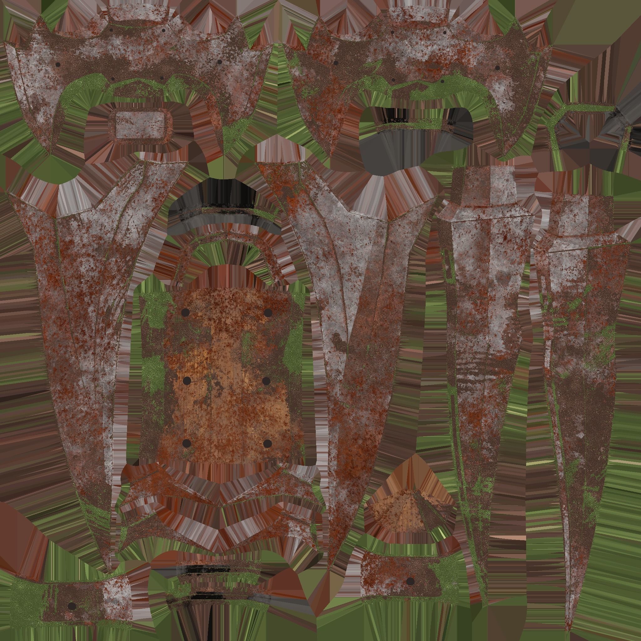 Medieval Dagger 04 Destroyed - Fantasy Character Weapon Low-poly 3D model_15