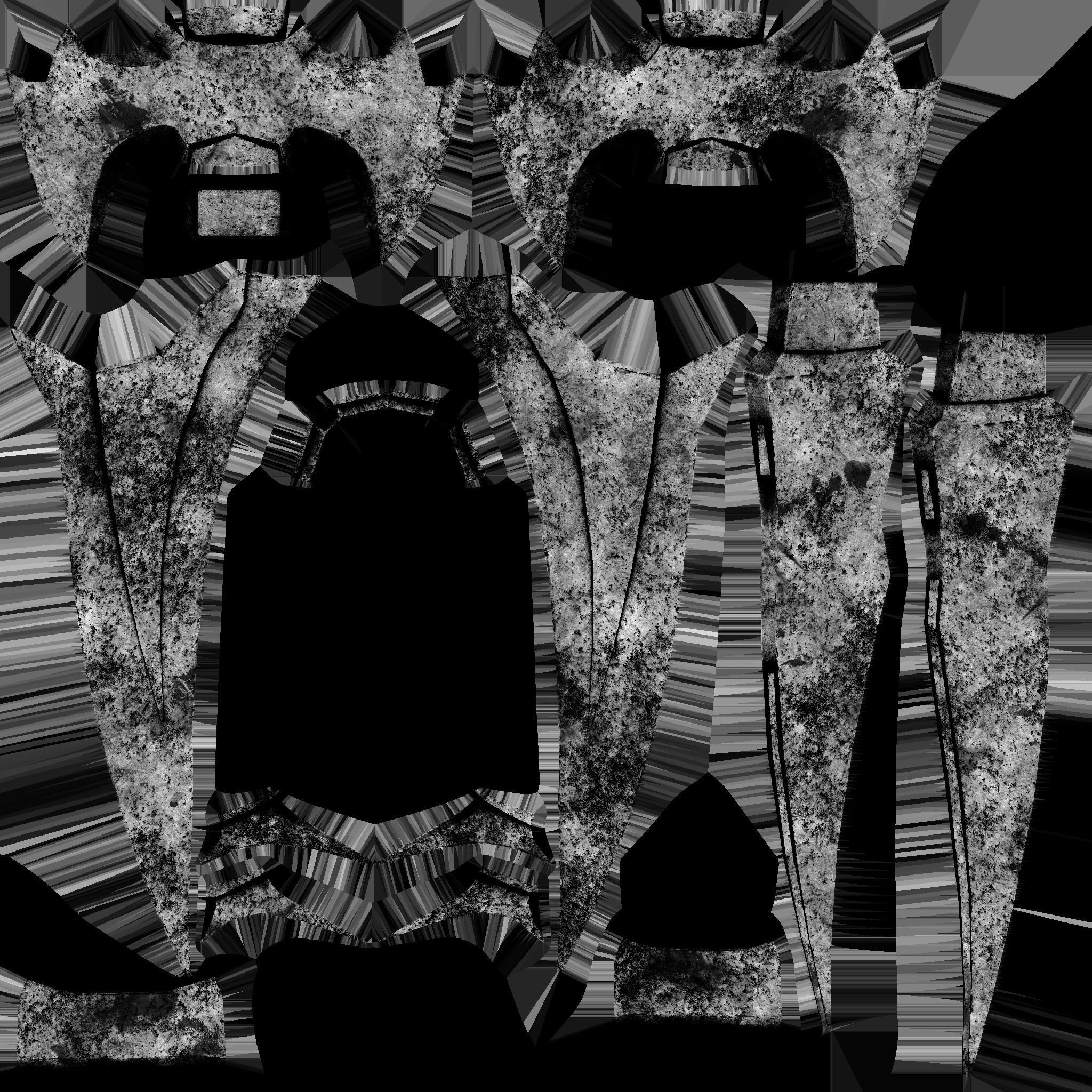 Medieval Dagger 04 Destroyed - Fantasy Character Weapon Low-poly 3D model_17