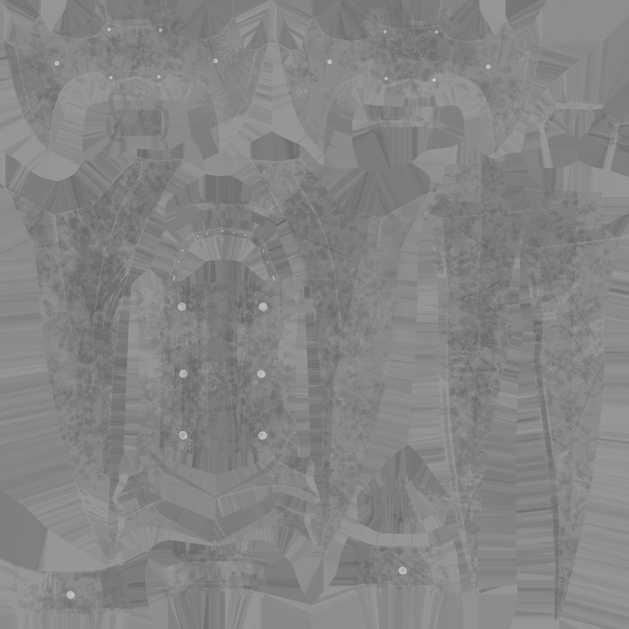 Medieval Dagger 04 Destroyed - Fantasy Character Weapon Low-poly 3D model_16