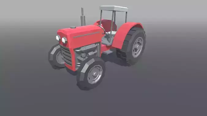 Tractor Low Poly
