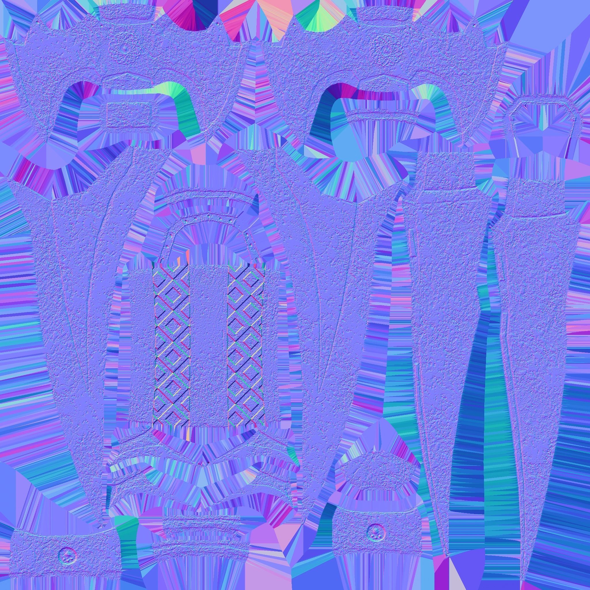 Medieval Dagger 05 Ice Frost - Fantasy Character Weapon Low-poly 3D model_18