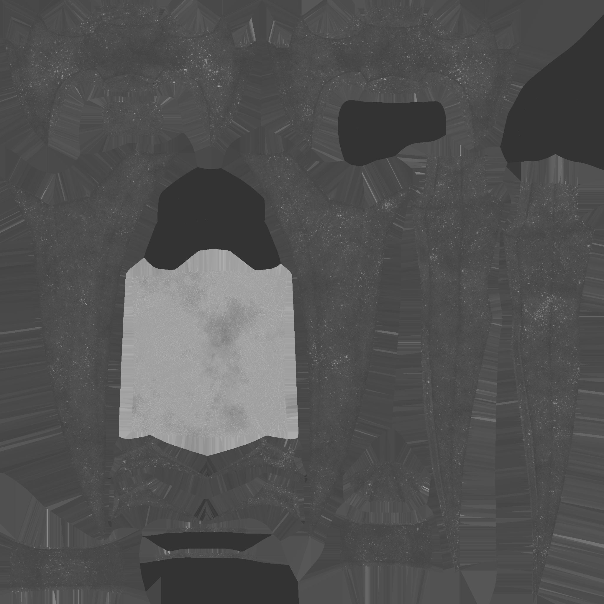 Medieval Dagger 06 Dark Red - Fantasy Character Weapon Low-poly 3D model_21