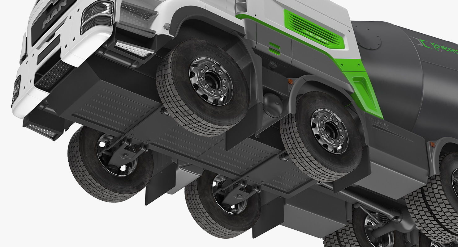 Energya E9 Truck Hybrid Mixer Rigged 3D model_13