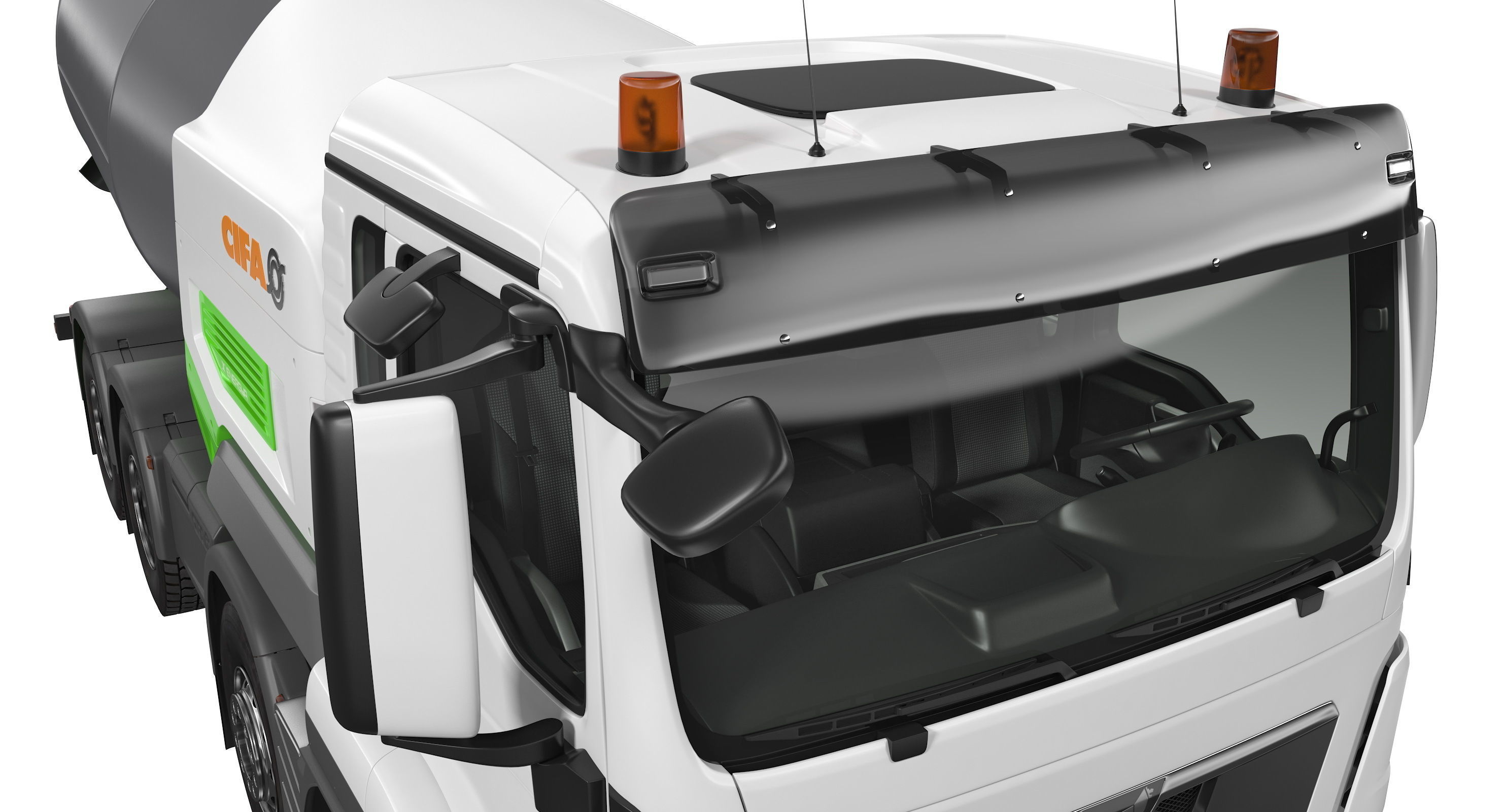 Energya E9 Truck Hybrid Mixer Rigged 3D model_21