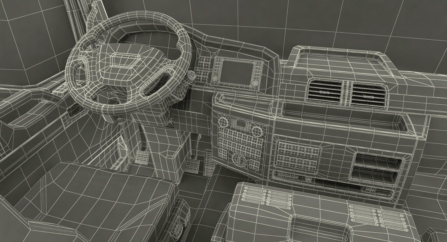 Energya E9 Truck Hybrid Mixer Rigged 3D model_34