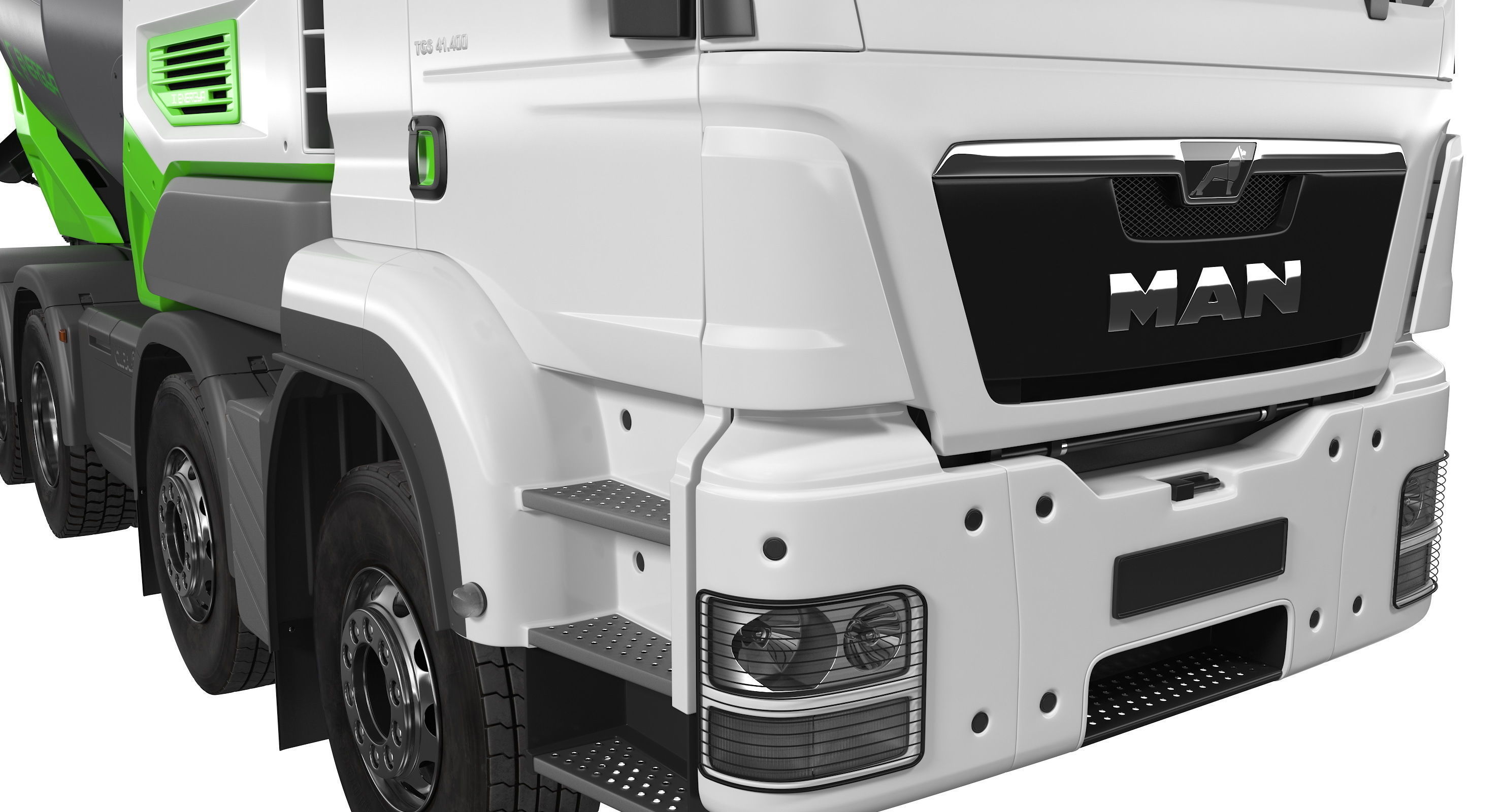 Energya E9 Truck Hybrid Mixer Rigged 3D model_19