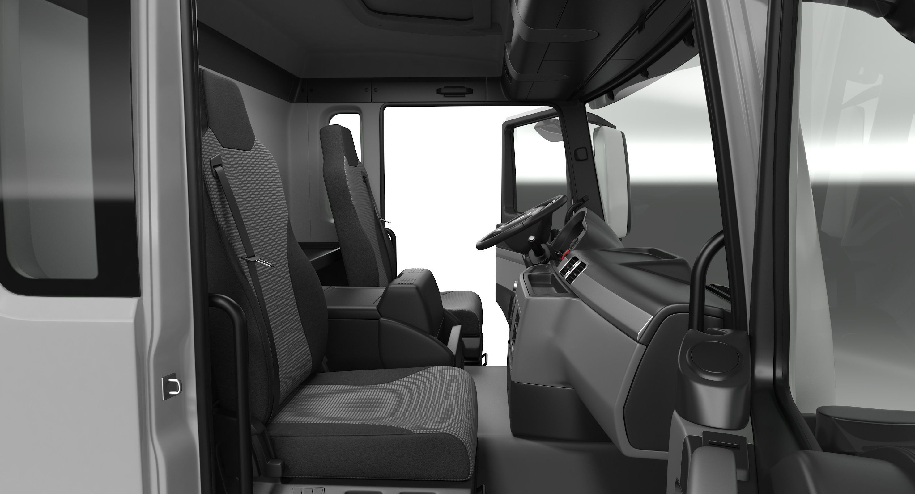 Energya E9 Truck Hybrid Mixer Rigged 3D model_25