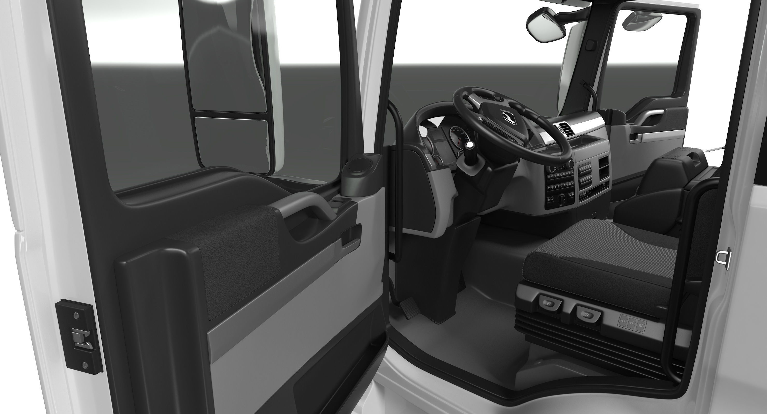 Energya E9 Truck Hybrid Mixer Rigged 3D model_24