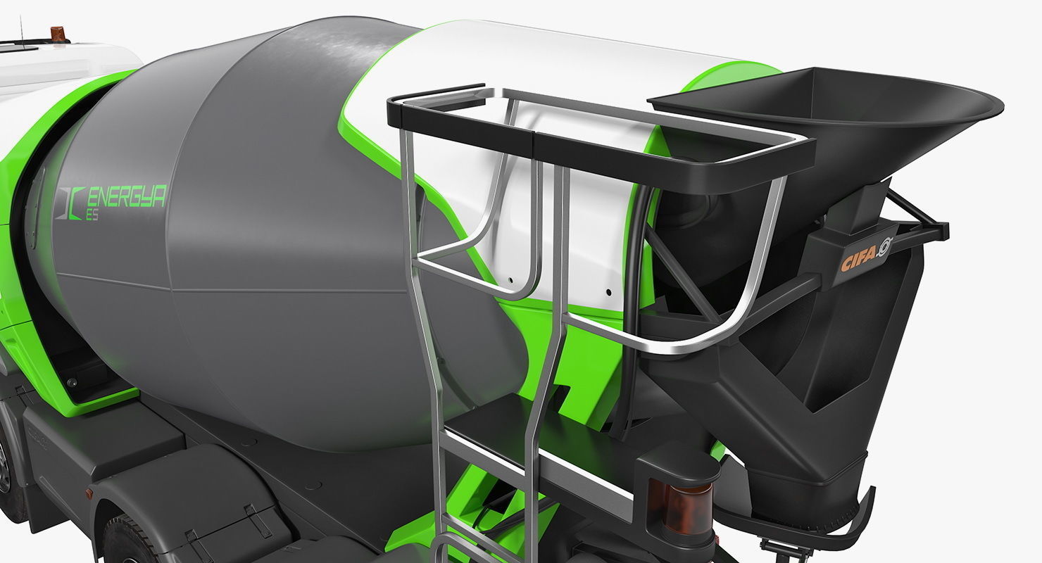 Energya E9 Truck Hybrid Mixer Rigged 3D model_18