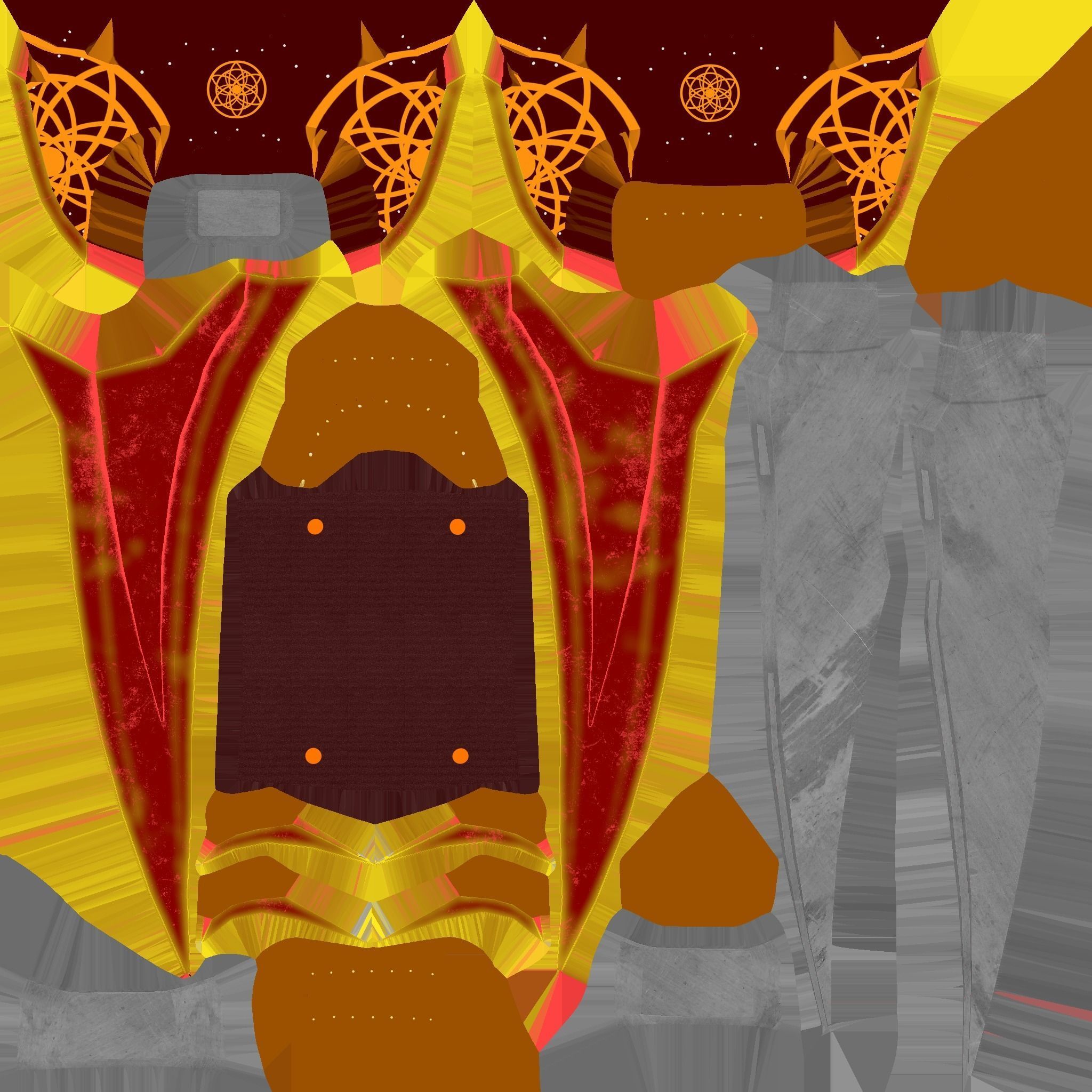 Medieval Dagger 07 Red Elemental - Fantasy Character Weapon Low-poly 3D model_20