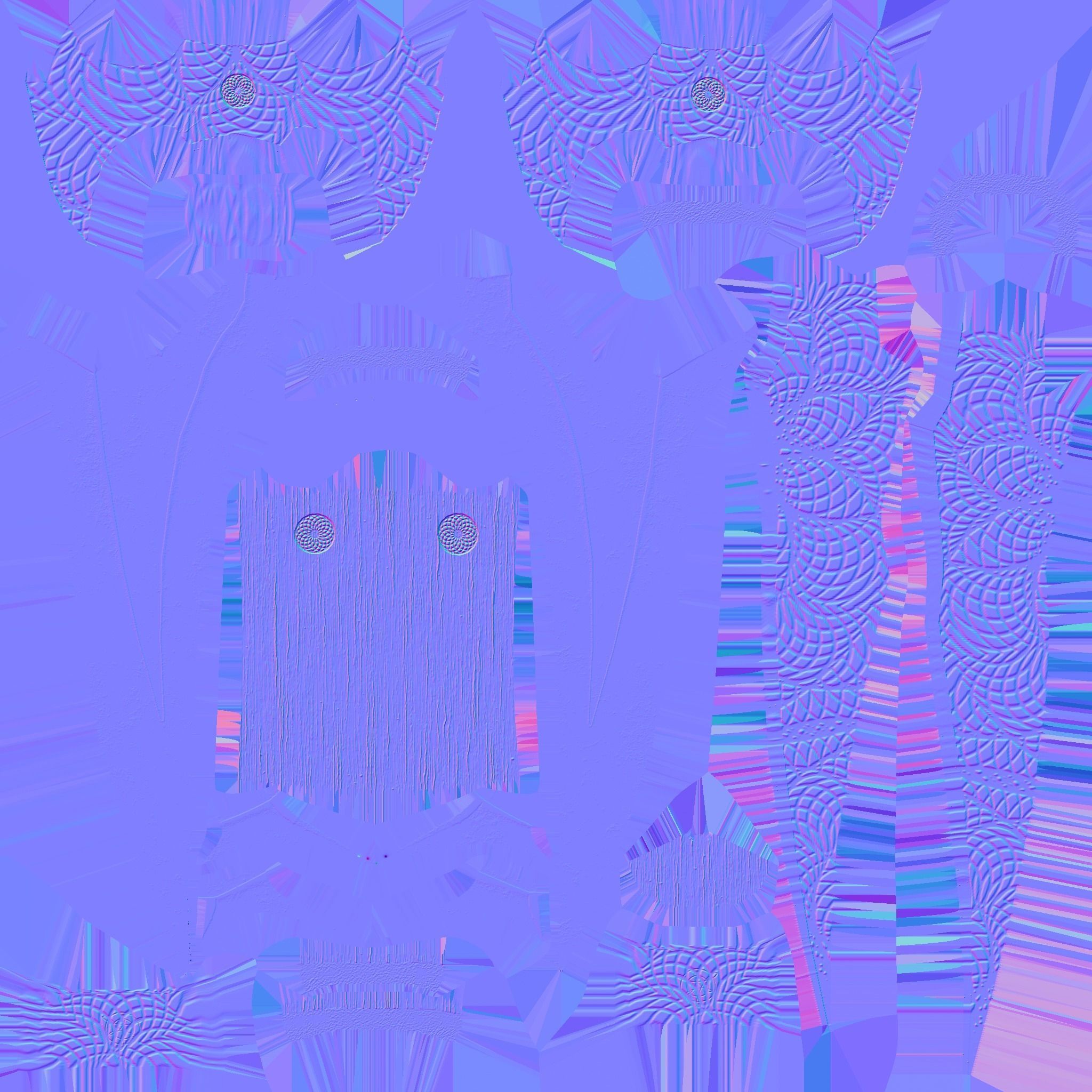 Medieval Dagger 08 Blue Elemental - Fantasy Character Weapon Low-poly 3D model_21