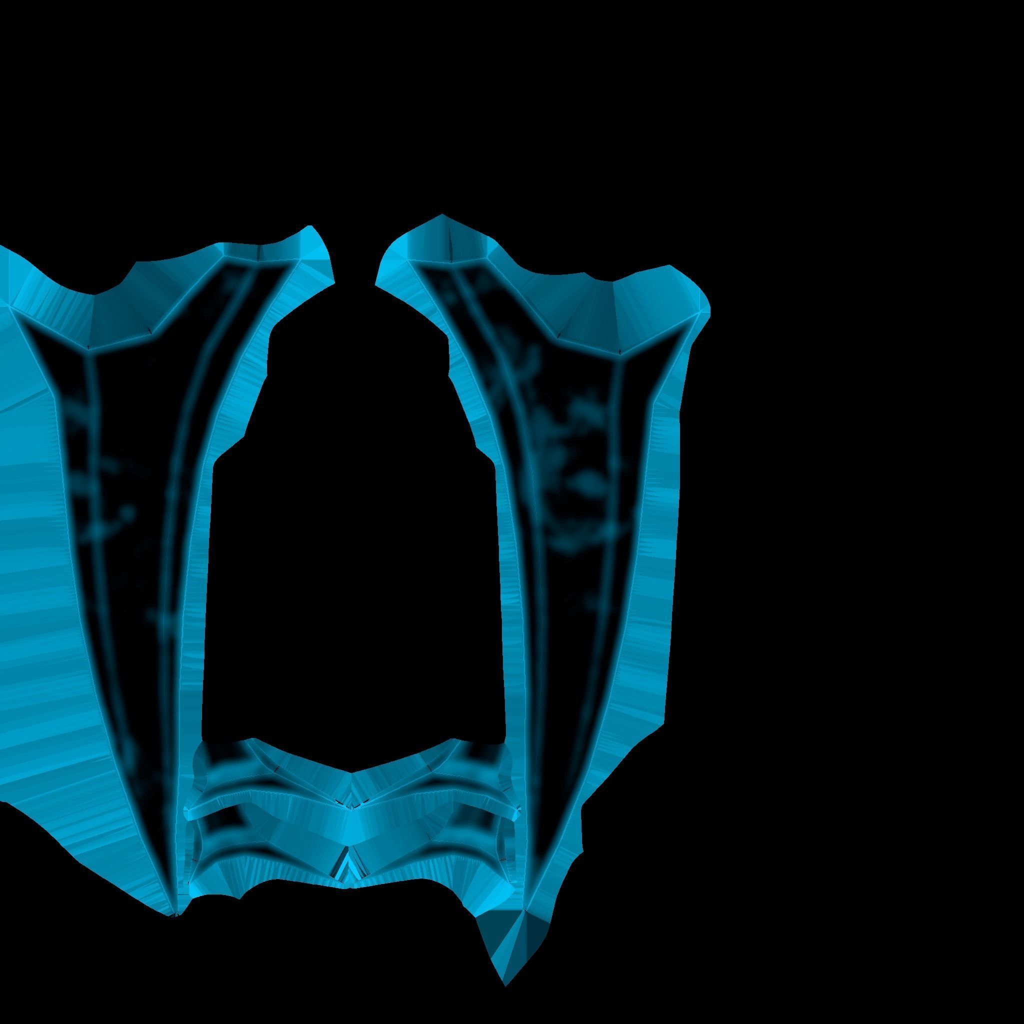 Medieval Dagger 08 Blue Elemental - Fantasy Character Weapon Low-poly 3D model_15