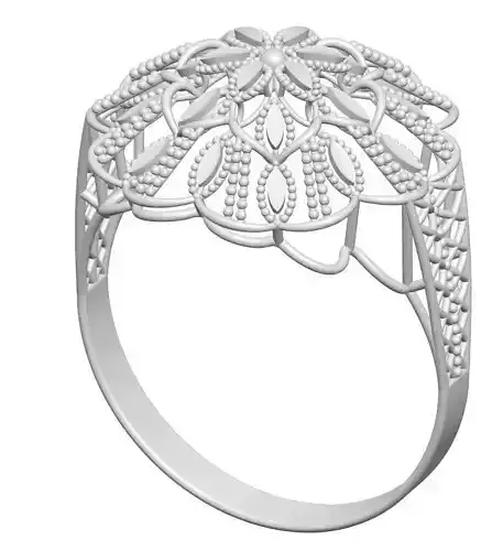 Ring 6 filigree in sterling silver