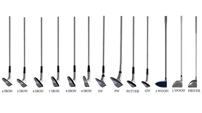 Pro Golf Asset Pack 3D model 3