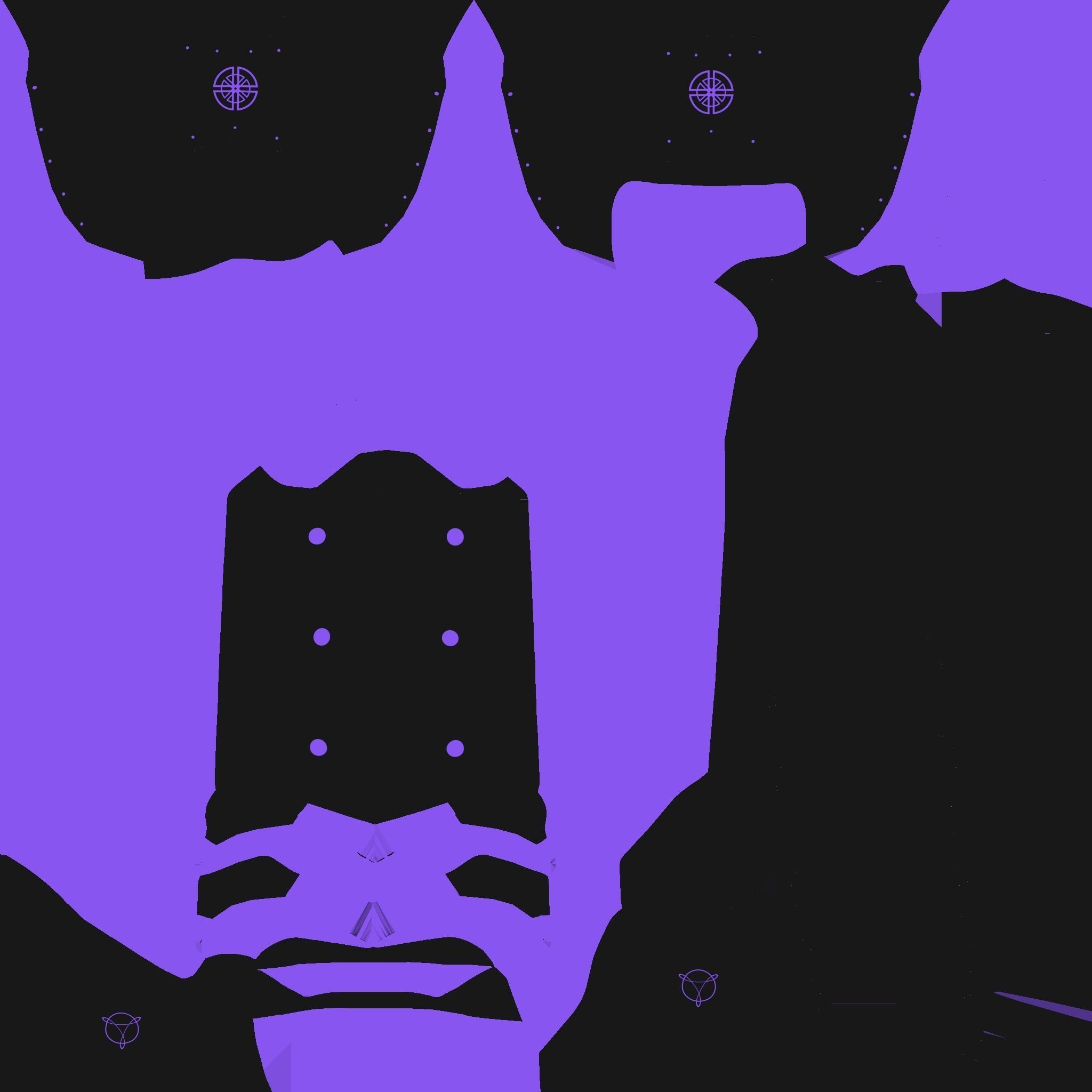 Medieval Dagger 09 Cartoon Purple - Fantasy Character Weapon Low-poly 3D model_15