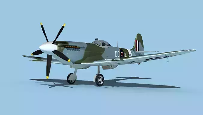 Supermarine Spitfire MK XIVe V01 3D model