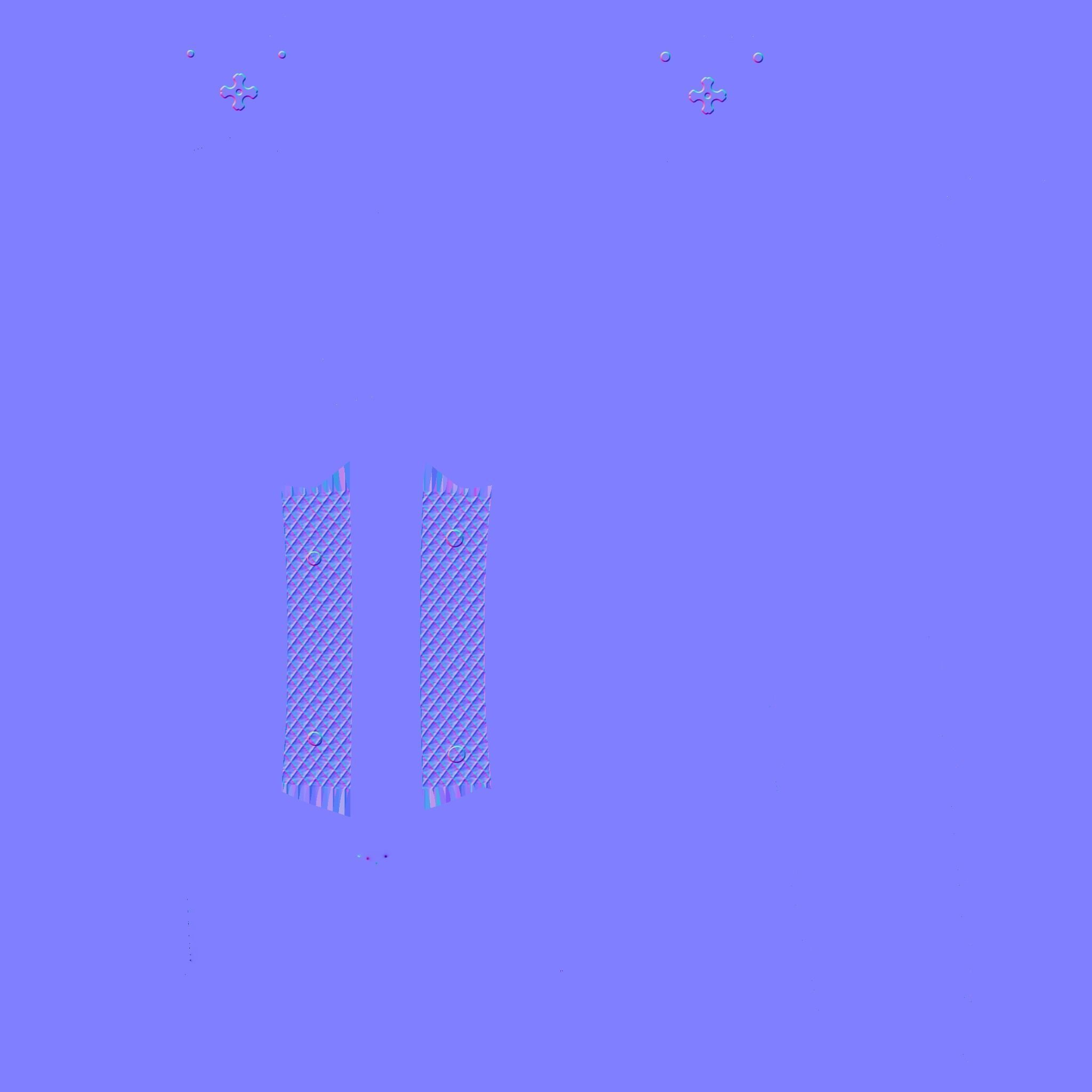 Medieval Dagger 10 Cartoon Blue - Fantasy Character Weapon Low-poly 3D model_18