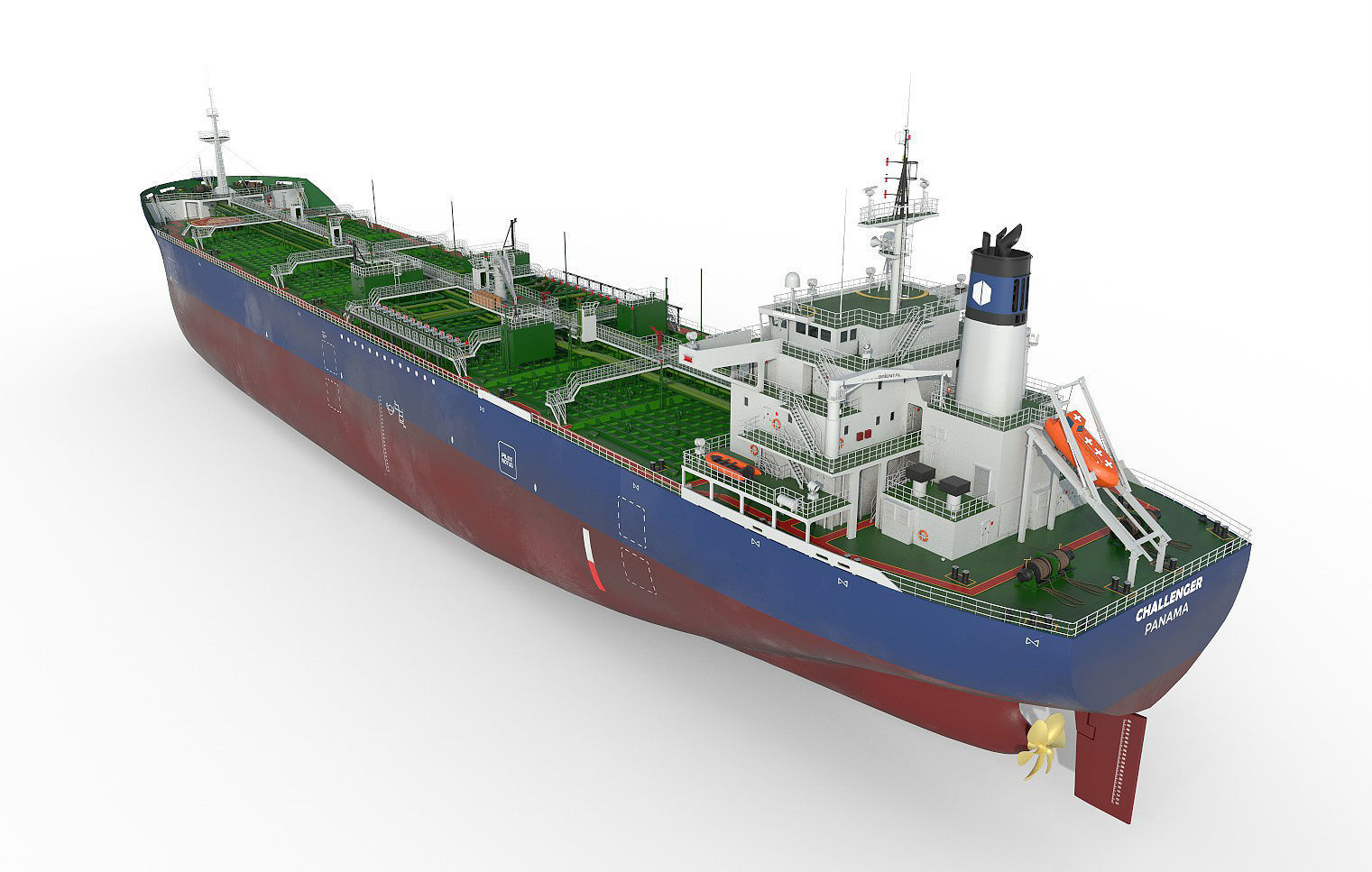 Tankers 4 colors 3D Model Collection_11