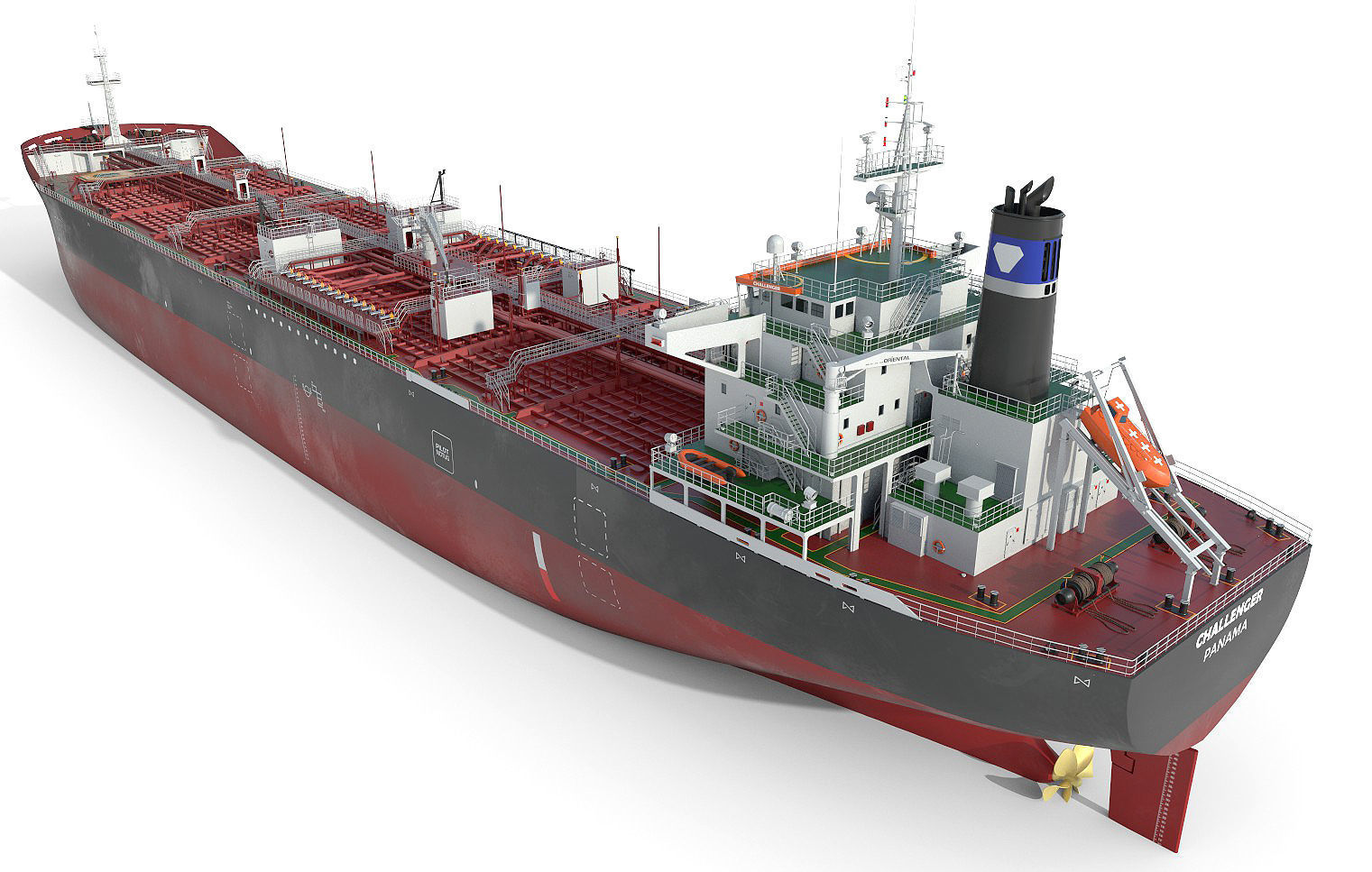 Tankers 4 colors 3D Model Collection_10