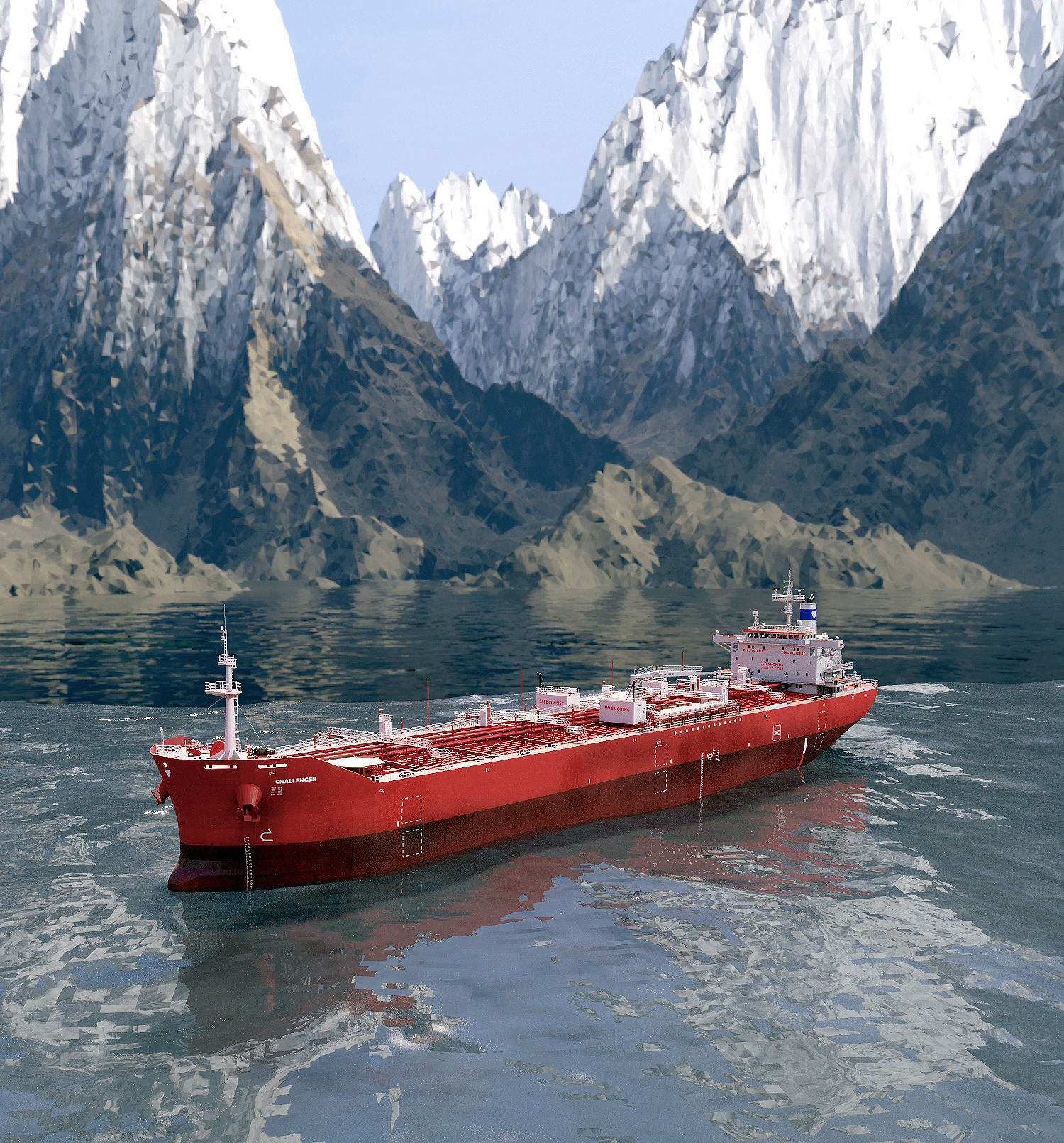 Tankers 4 colors 3D Model Collection_1