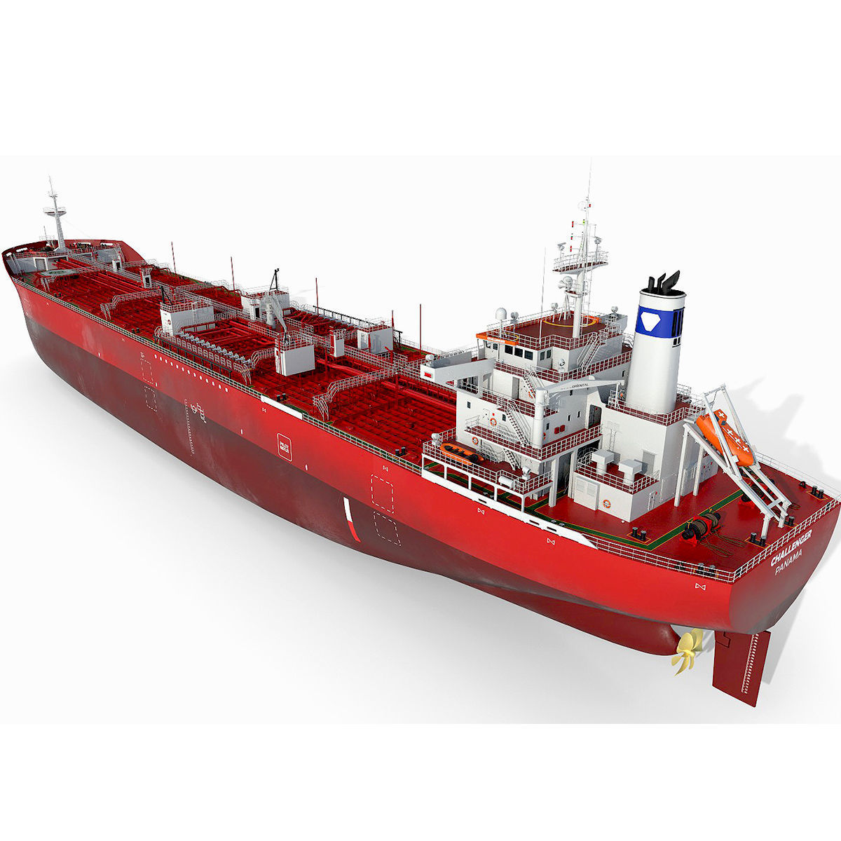 Tankers 4 colors 3D Model Collection_8
