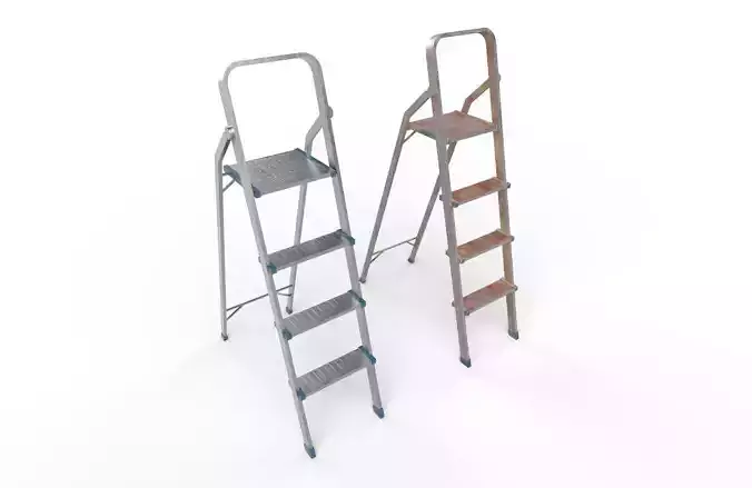 Step Ladder 01 Low-poly 3D model