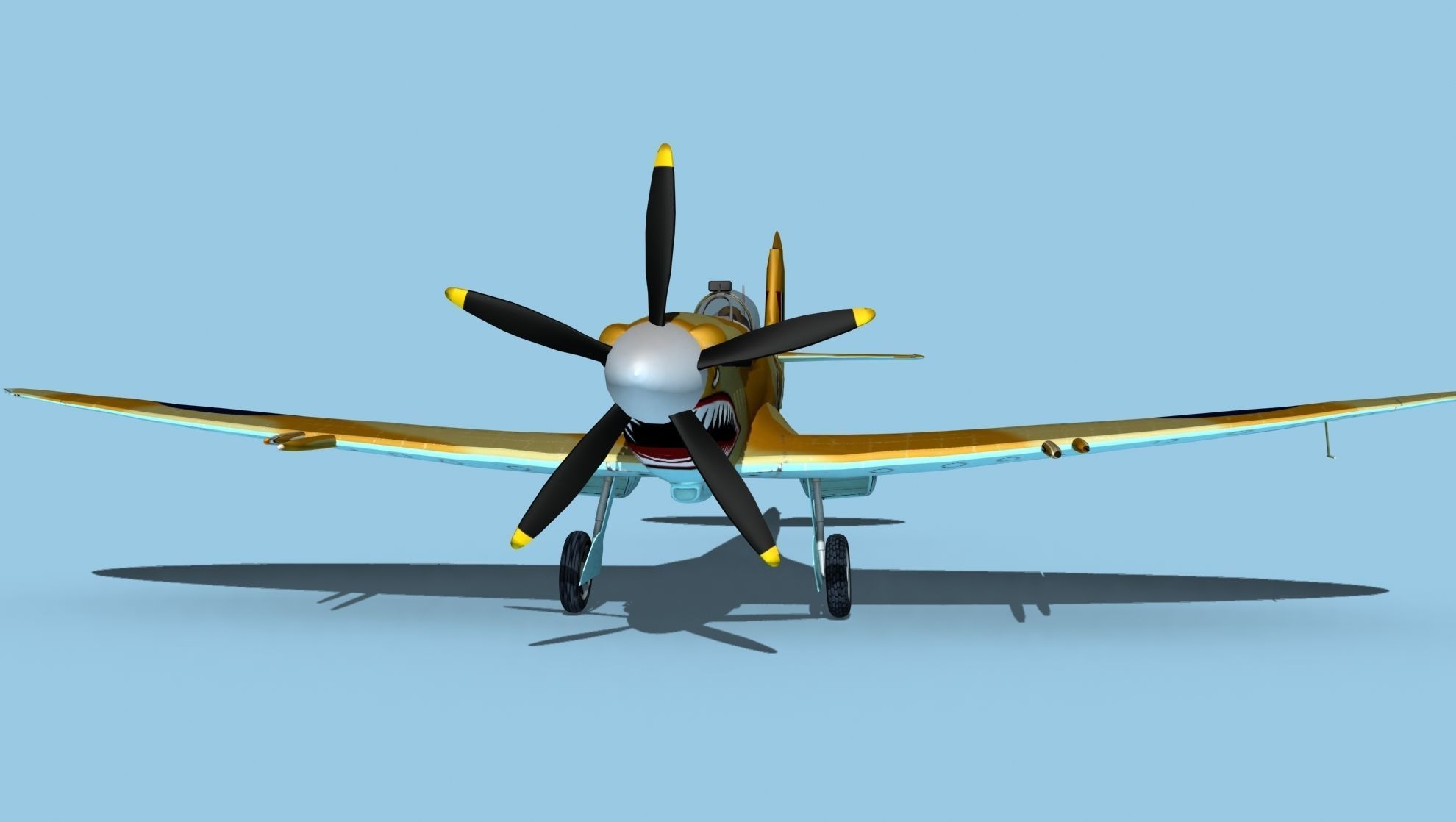Supermarine Spitfire Mk XIVe V05 3D model_1