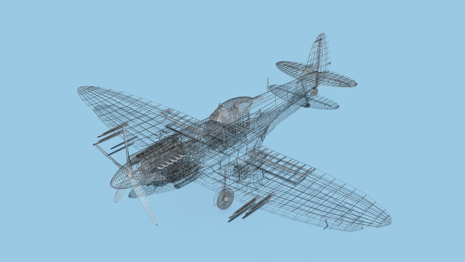 Supermarine Spitfire Mk XIVe V05 3D model_15