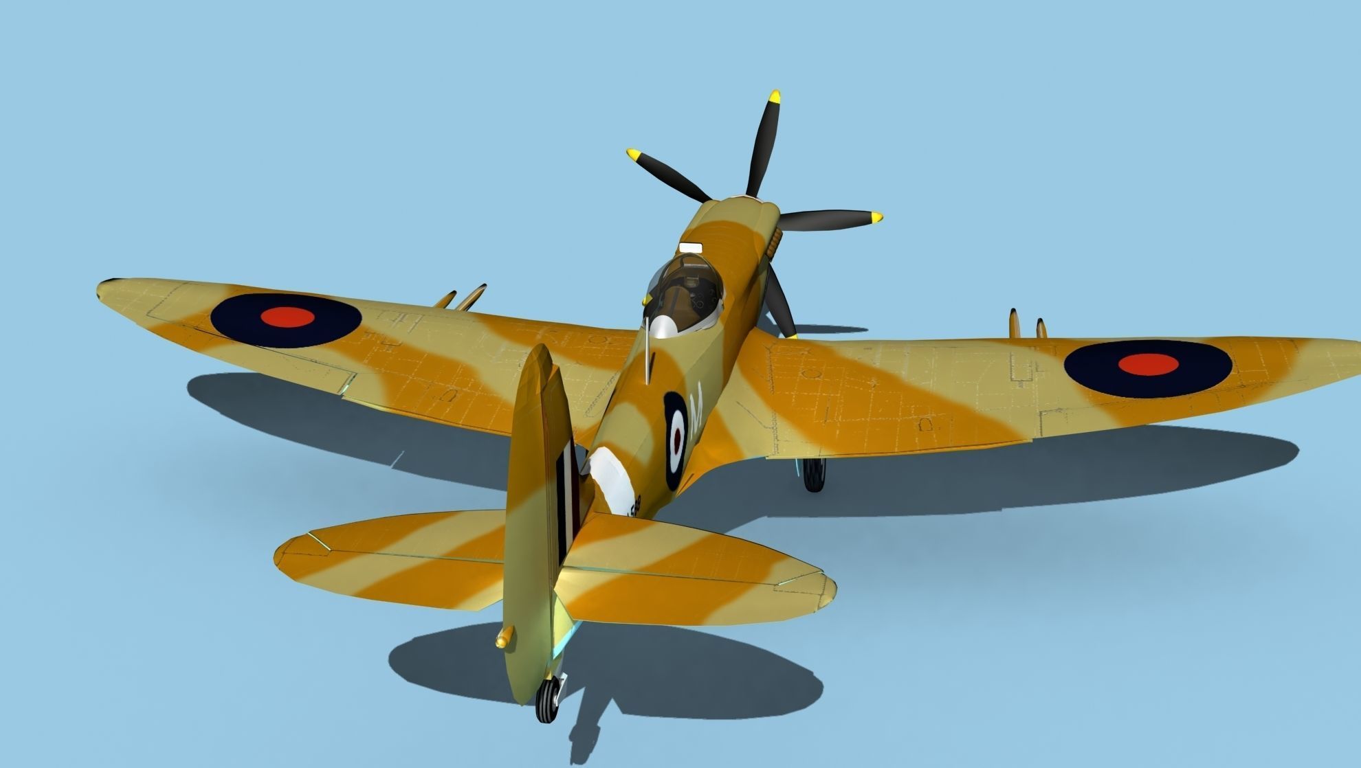 Supermarine Spitfire Mk XIVe V05 3D model_6