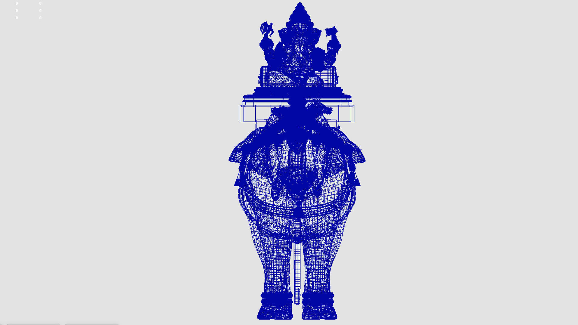 god ganesha elephant3d model  3D model_7