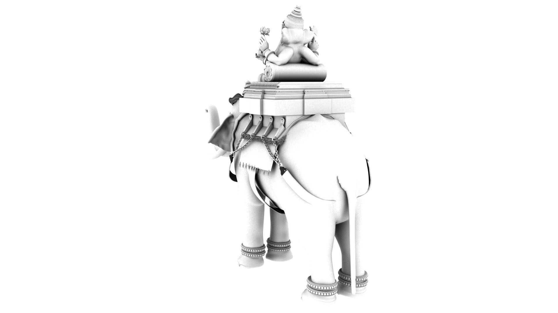 god ganesha elephant3d model  3D model_16