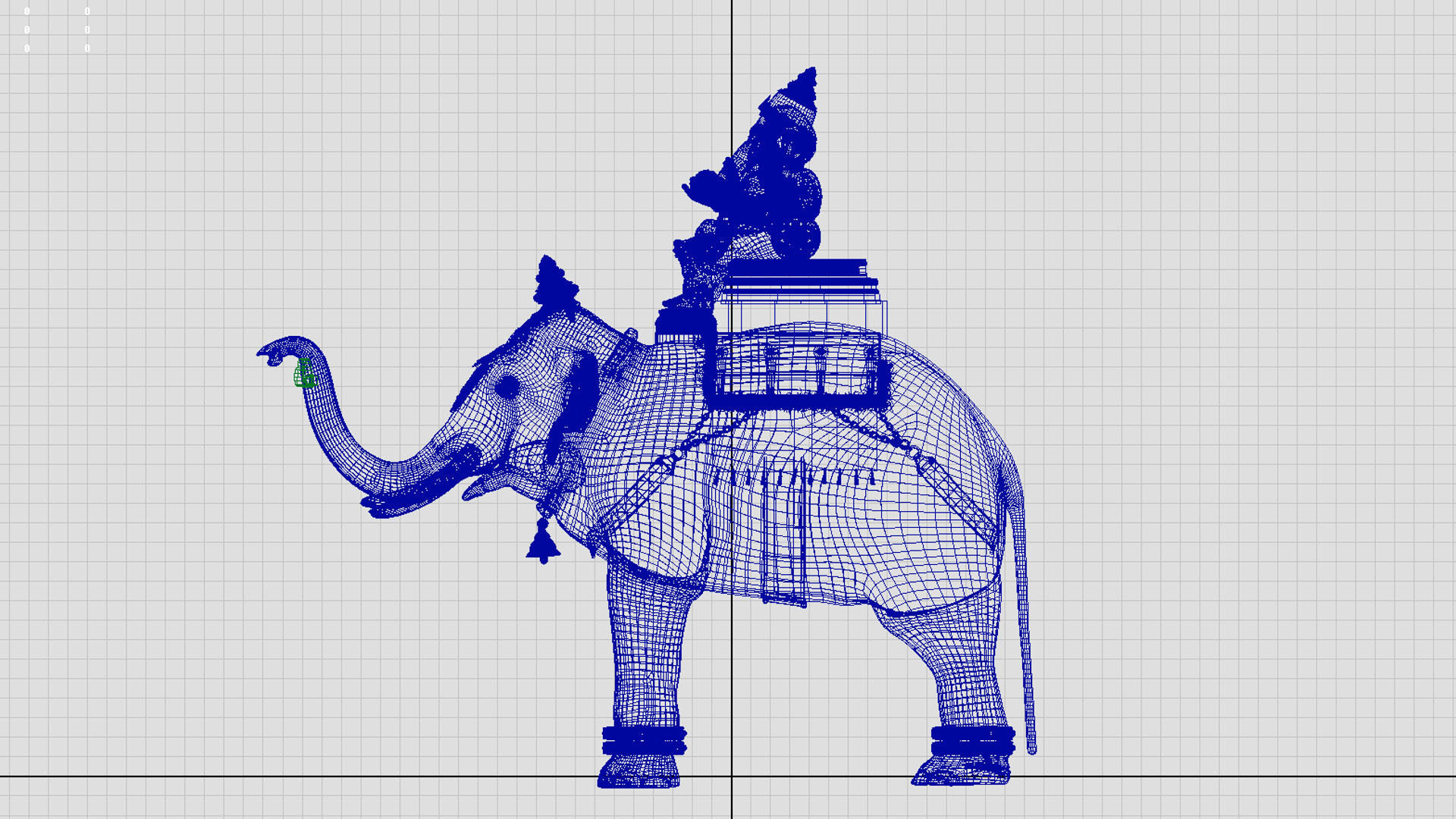 god ganesha elephant3d model  3D model_6