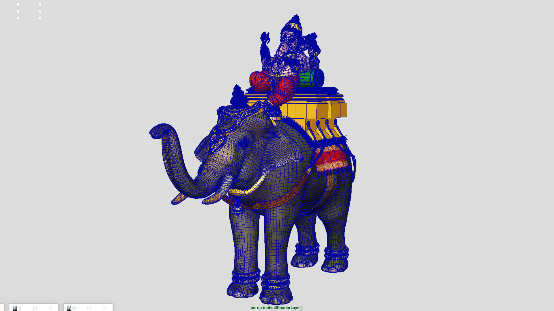 god ganesha elephant3d model  3D model_5