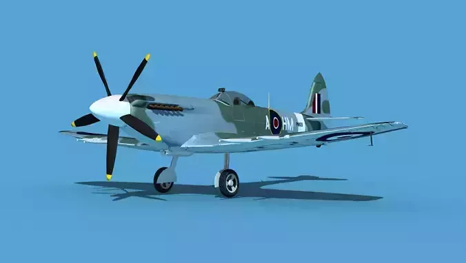 Supermarine Spitfire Mk XVIII V01 3D model