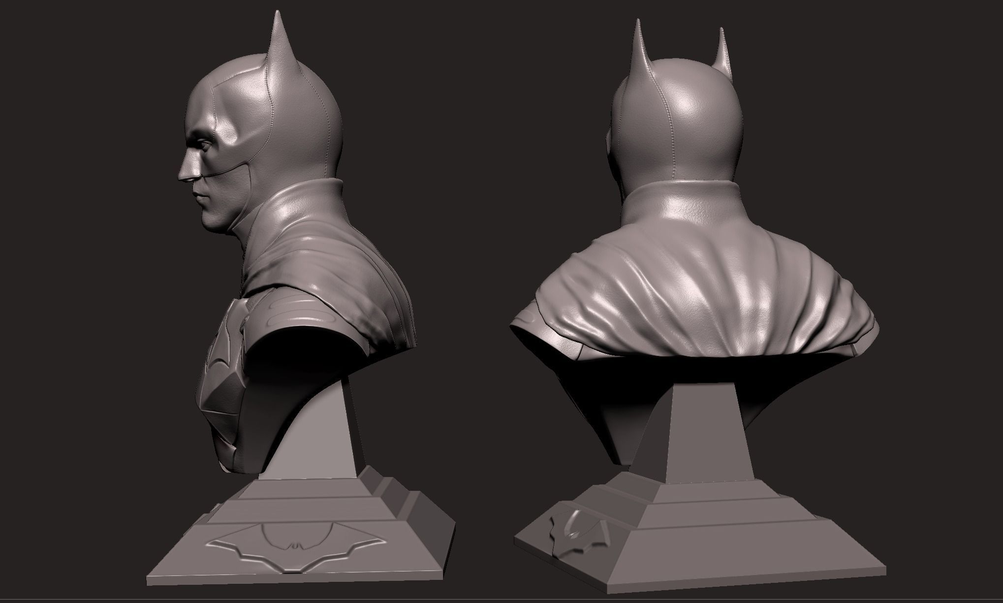 Batman Bust-Robert Pattinson 3D print model_7