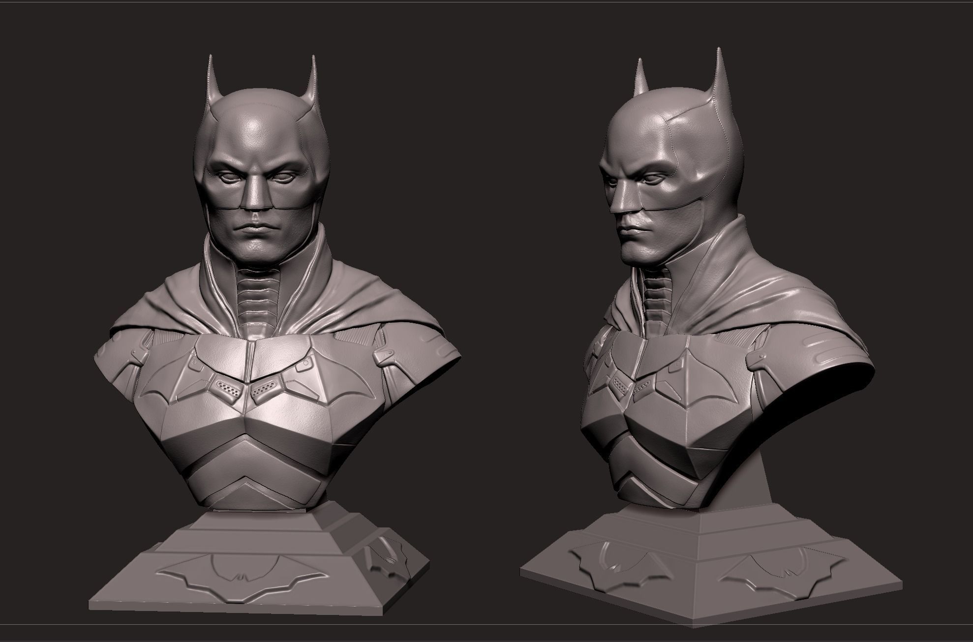 Batman Bust-Robert Pattinson 3D print model_6