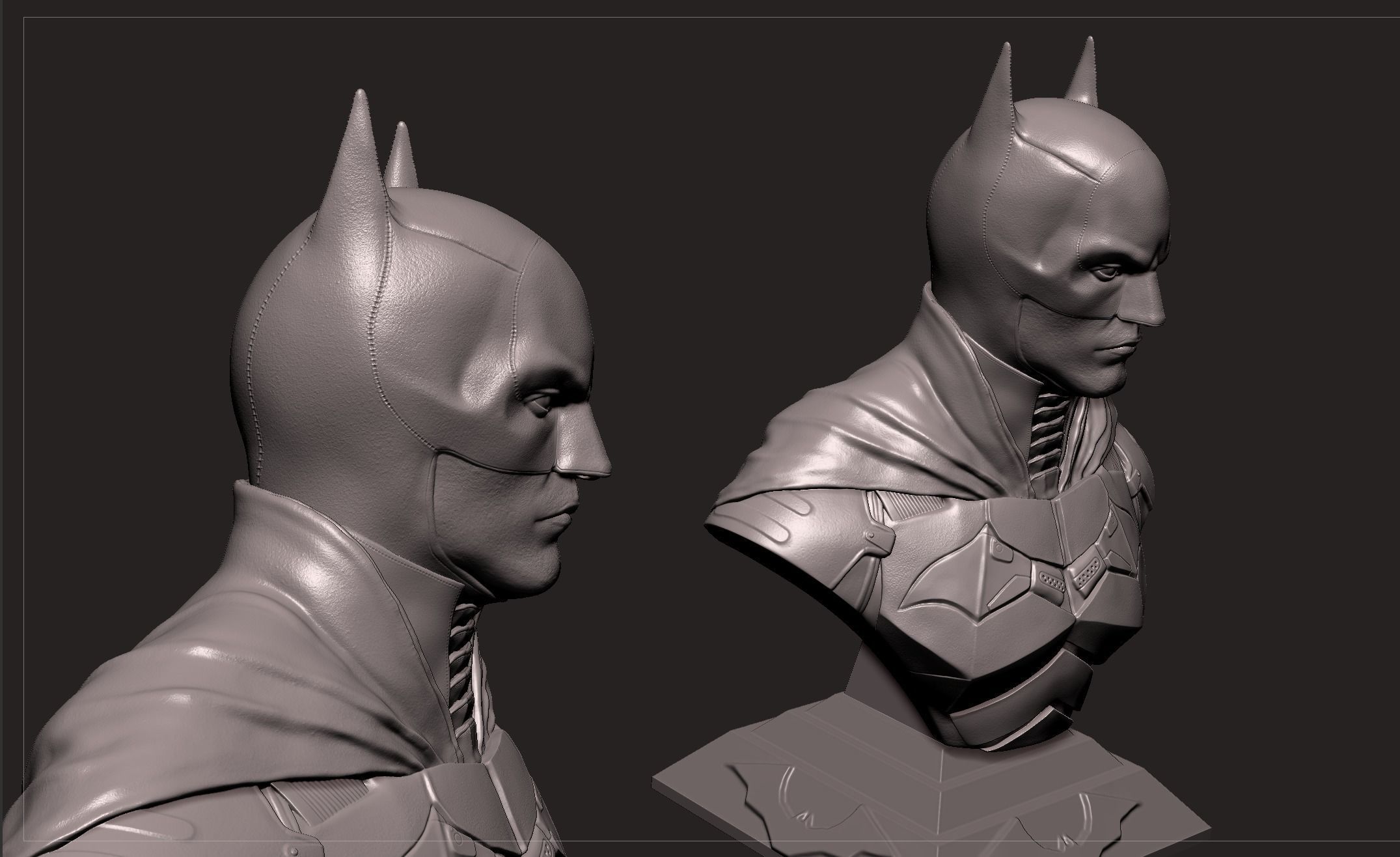 Batman Bust-Robert Pattinson 3D print model_12