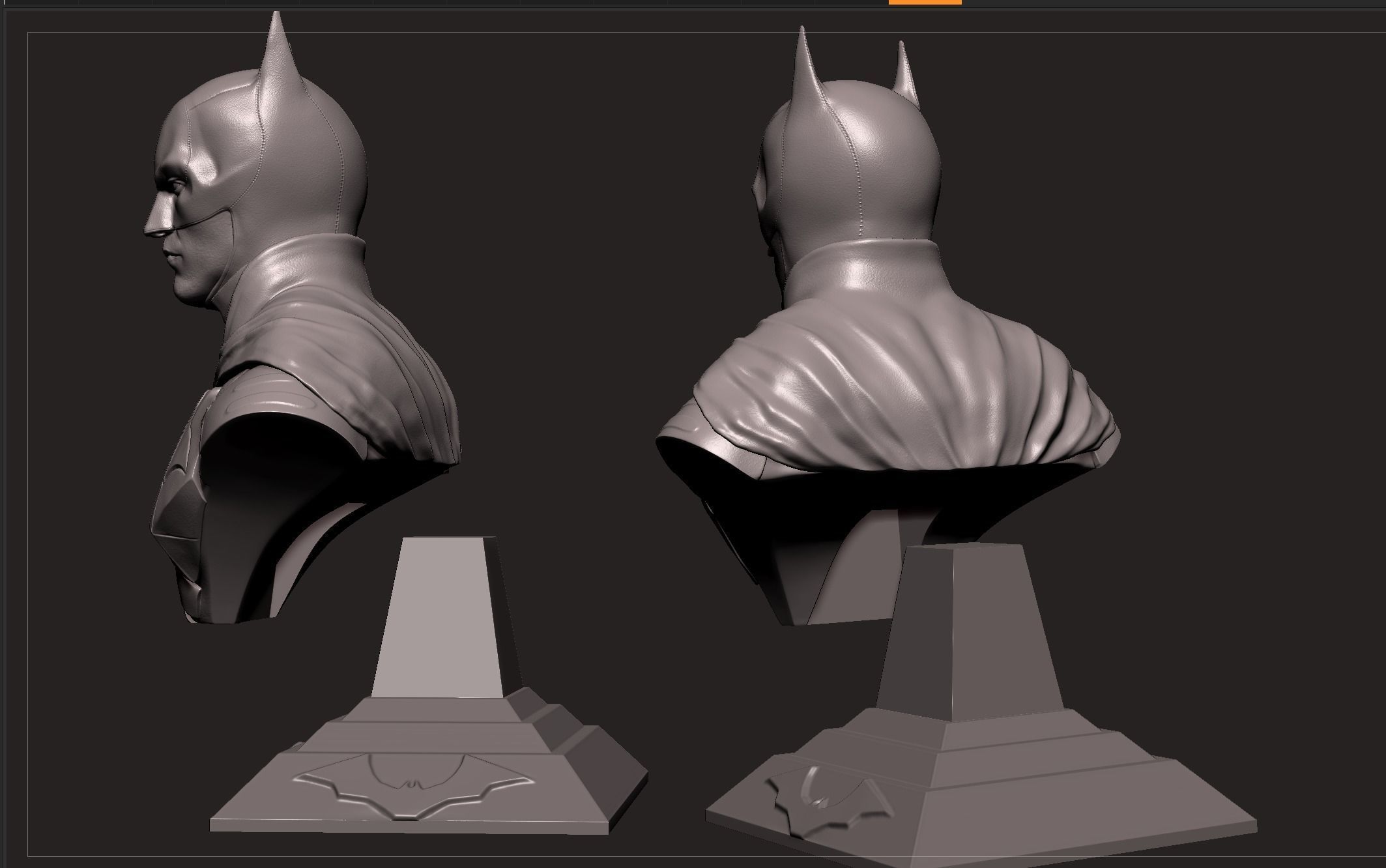 Batman Bust-Robert Pattinson 3D print model_13