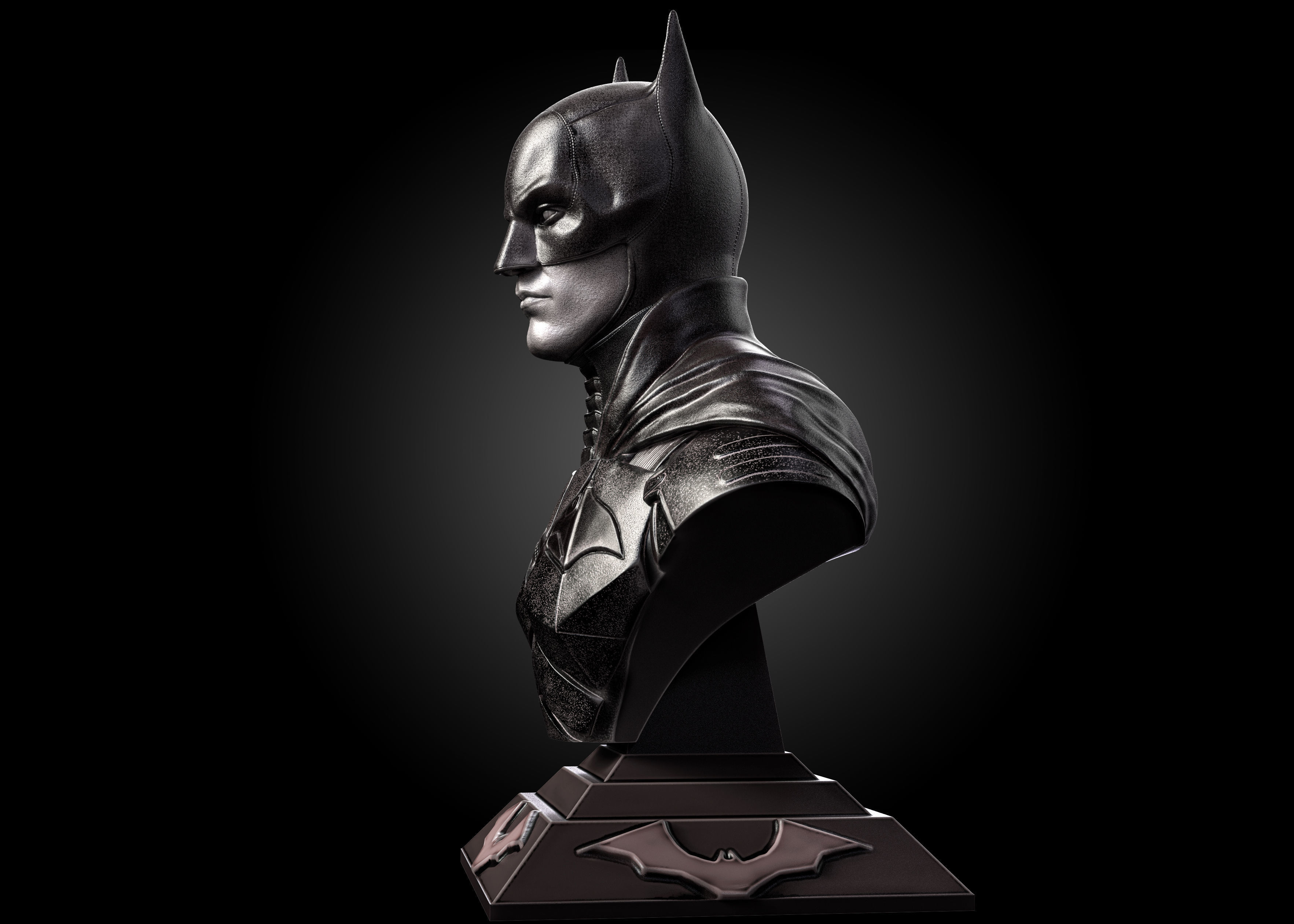 Batman Bust-Robert Pattinson 3D print model_4