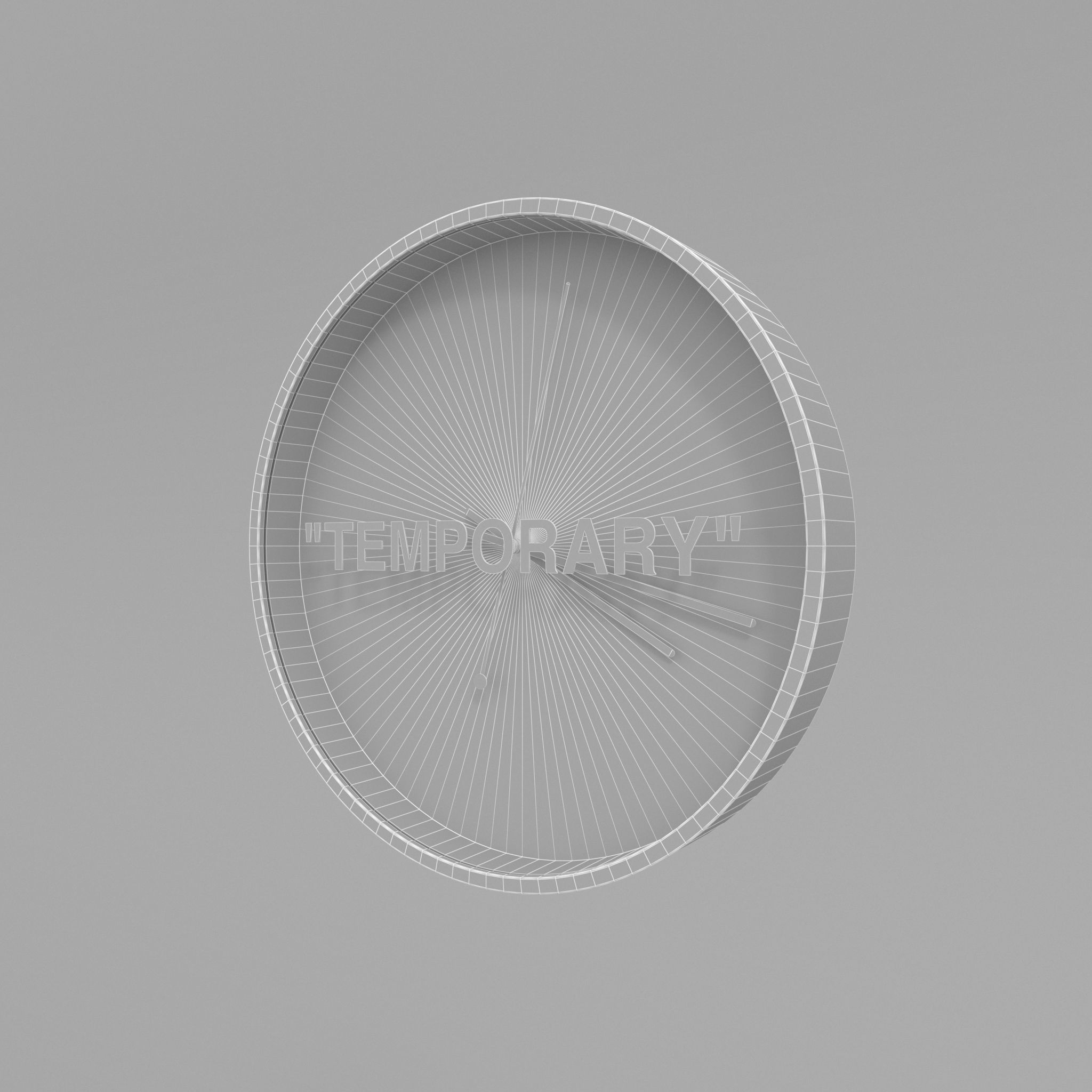 Virgil Abloh x IKEA MARKERAD TEMPORARY Wall Clock  3D model_7