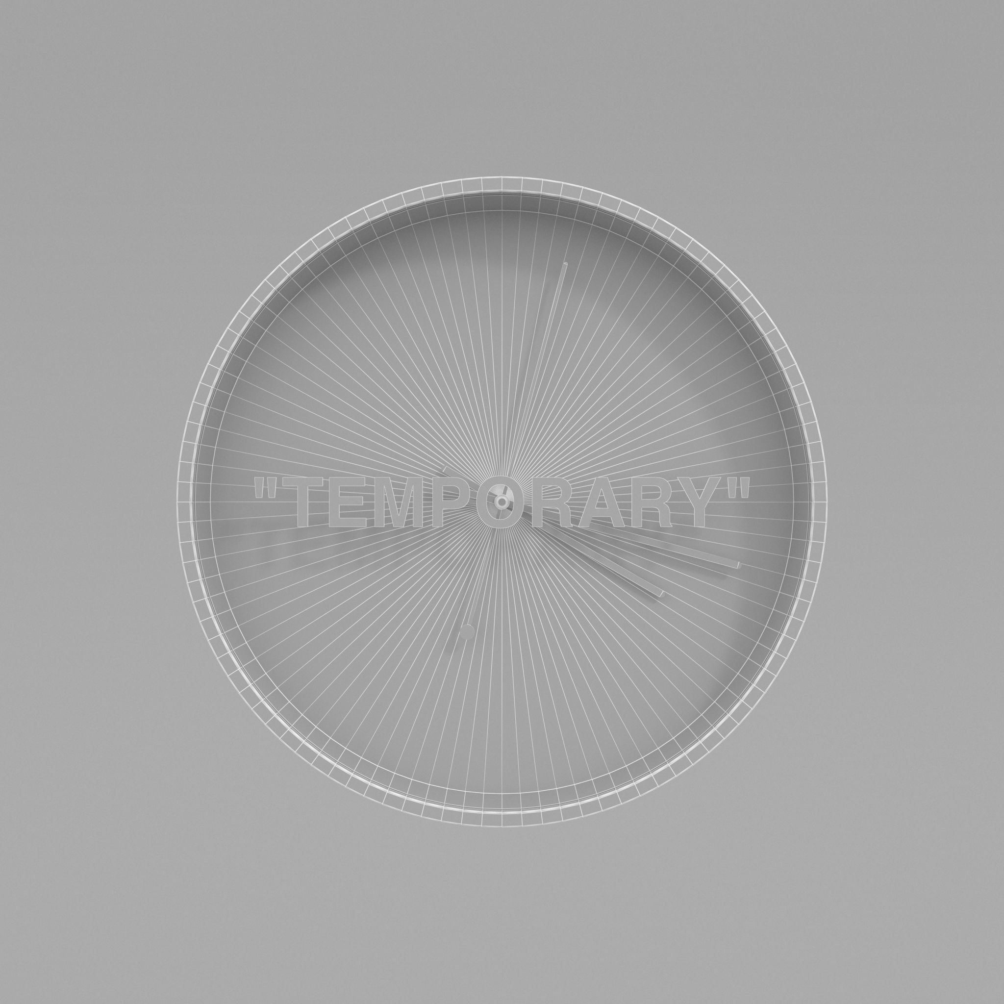 Virgil Abloh x IKEA MARKERAD TEMPORARY Wall Clock  3D model_5