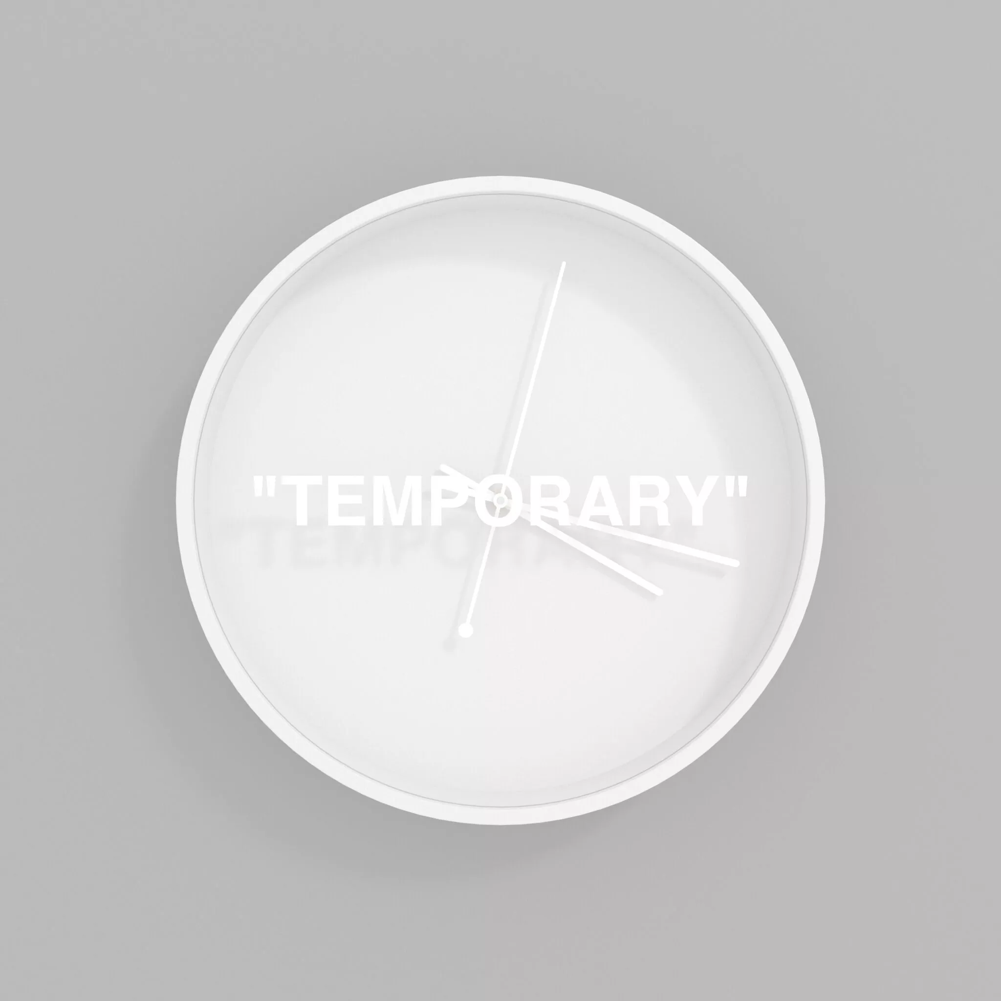 Virgil Abloh x IKEA MARKERAD TEMPORARY Wall Clock 3D model | CGTrader