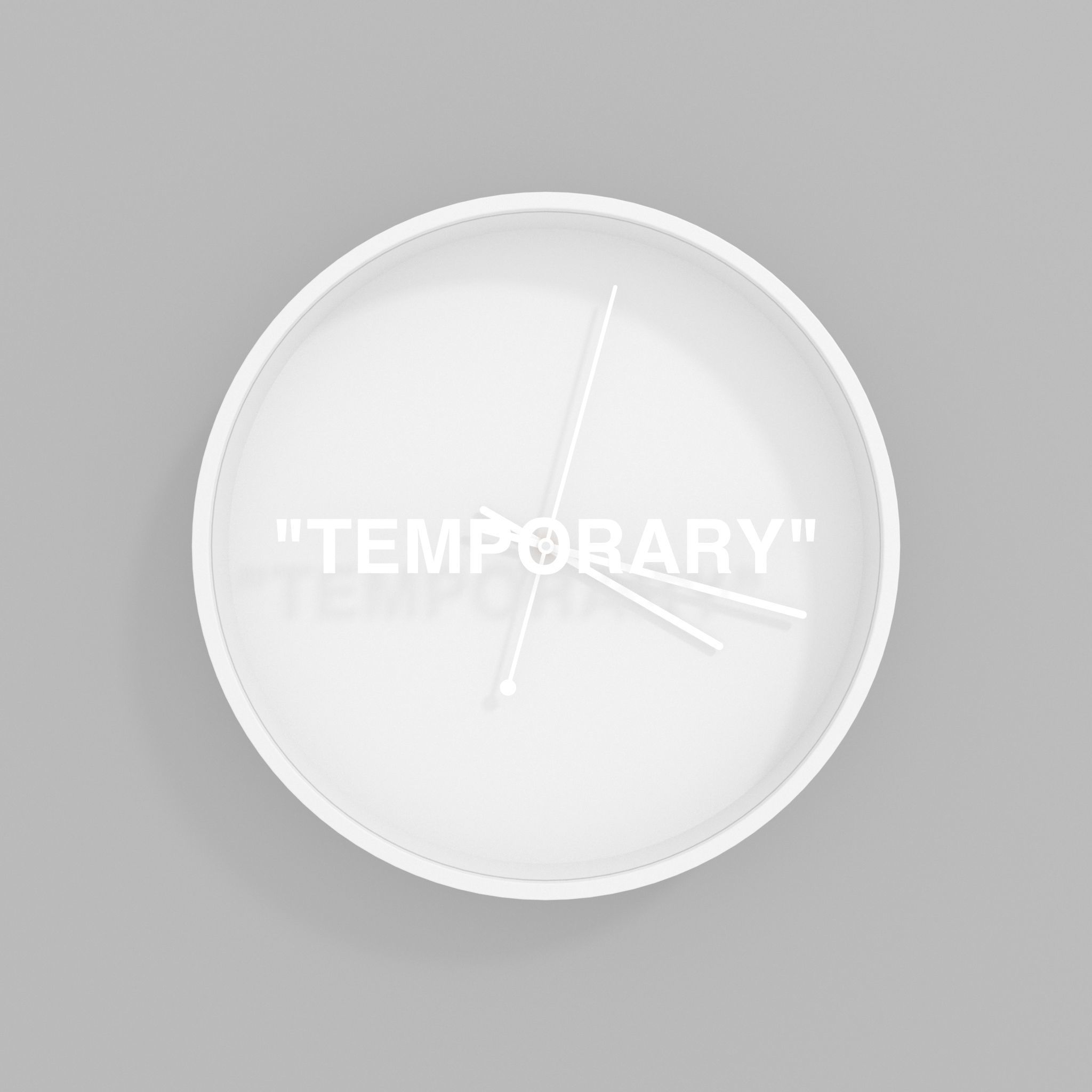 Virgil Abloh x IKEA MARKERAD TEMPORARY Wall Clock  3D model_1