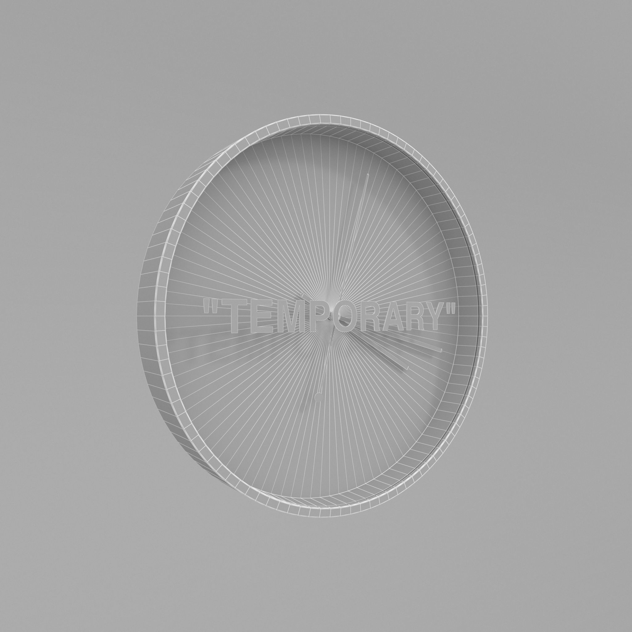 Virgil Abloh x IKEA MARKERAD TEMPORARY Wall Clock  3D model_6