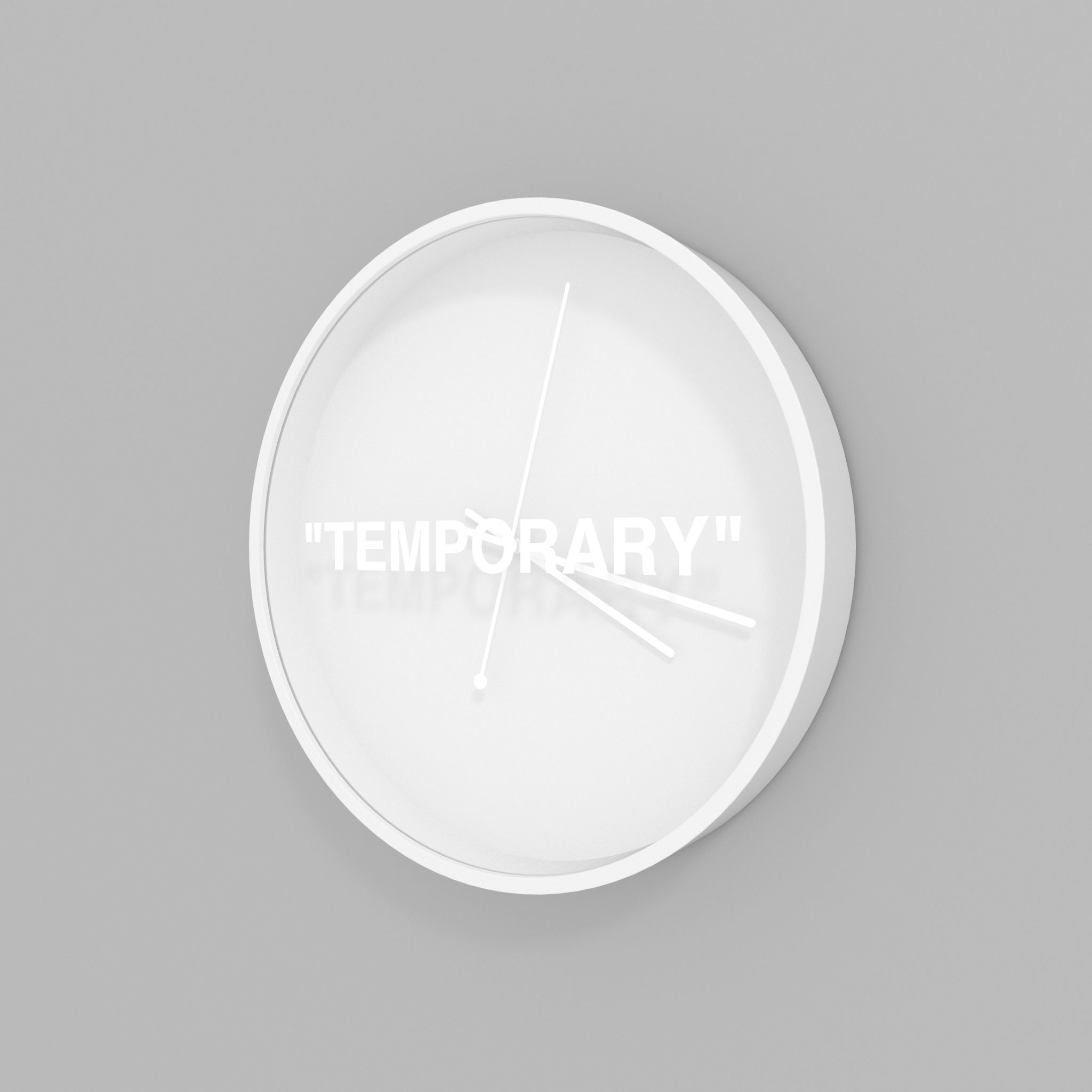 Virgil Abloh x IKEA MARKERAD TEMPORARY Wall Clock  3D model_3
