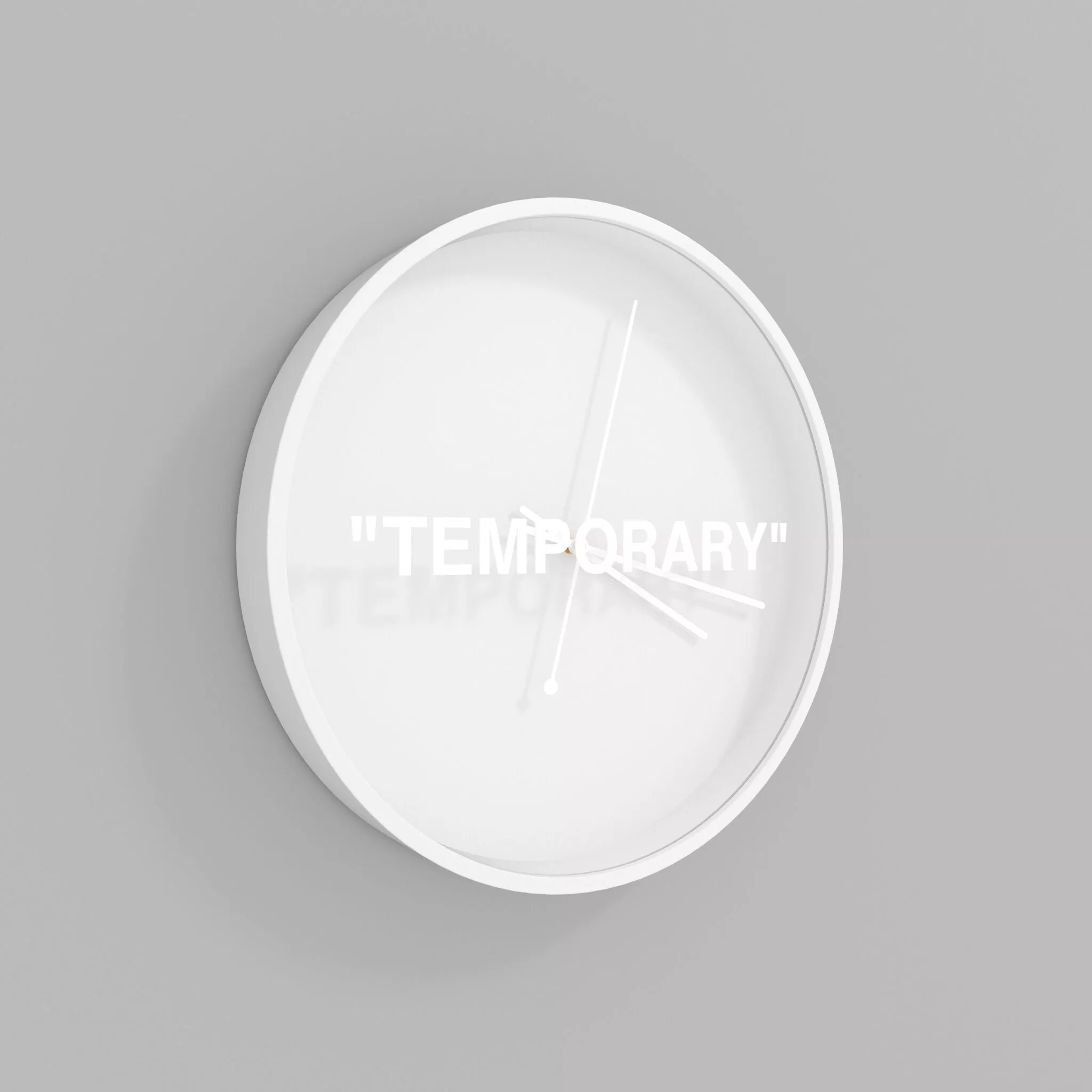 Virgil Abloh x IKEA MARKERAD TEMPORARY Wall Clock 3D model | CGTrader